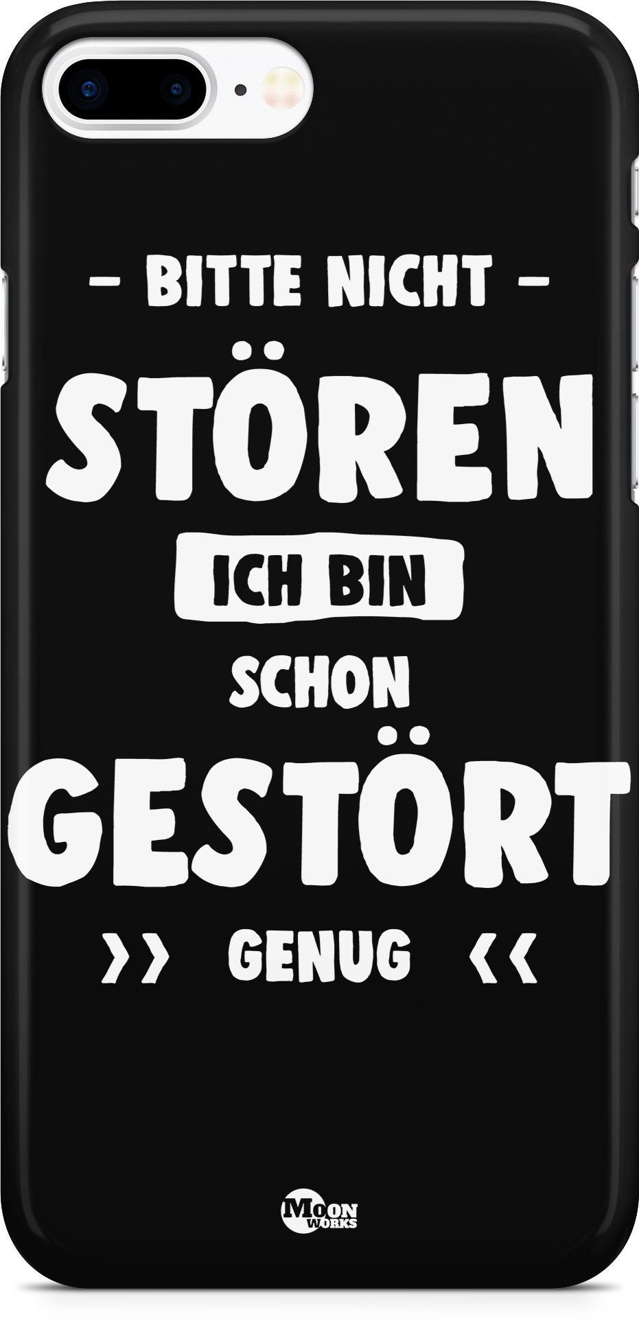 MoonWorks Handyhülle iPhone 8 Plus Hülle Bitte nicht stören ich bin