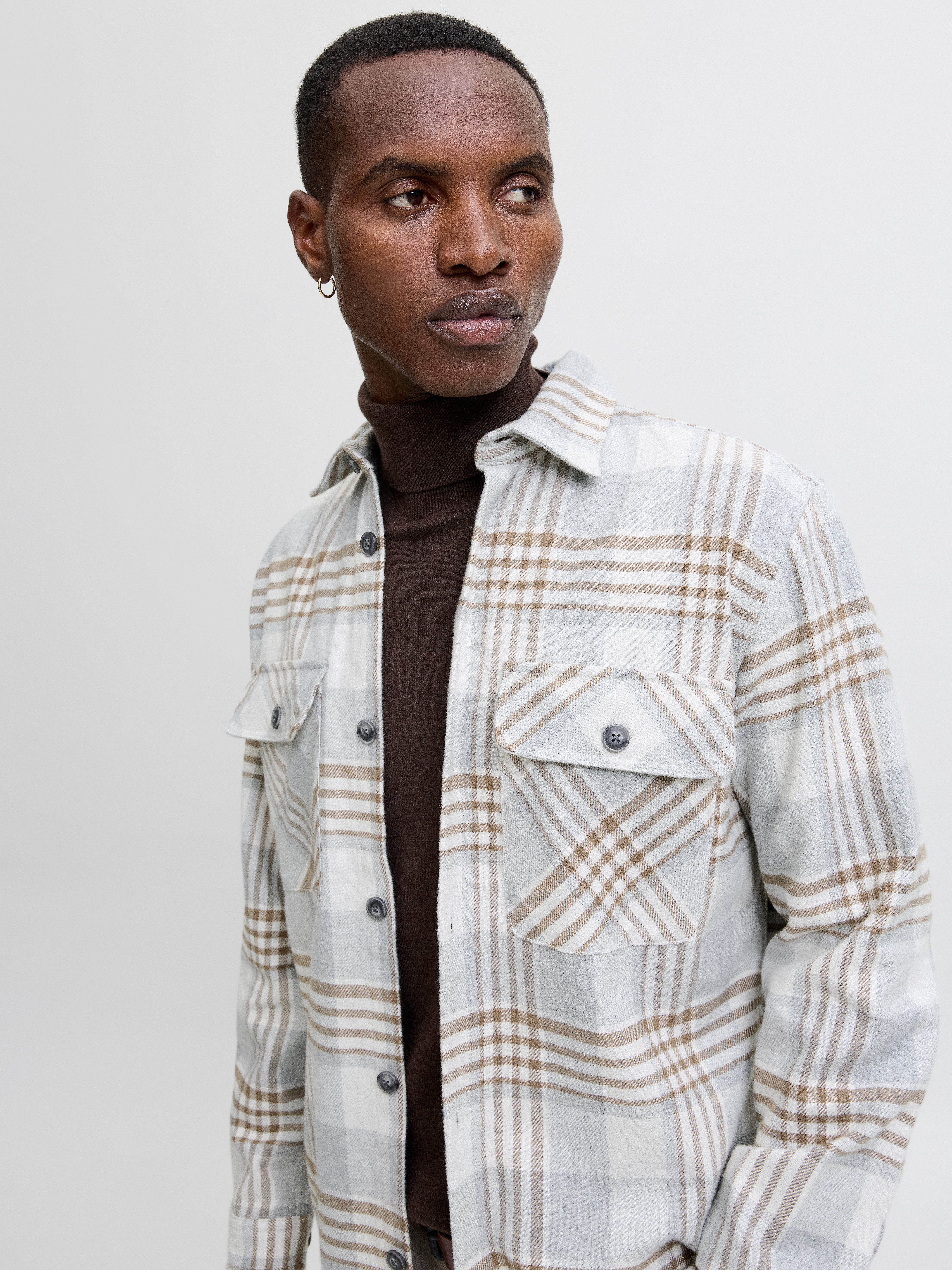 Jack & Jones Langarmhemd JPRRAYLE MELANGE CHECK L/S OVERSHIRT SN günstig online kaufen