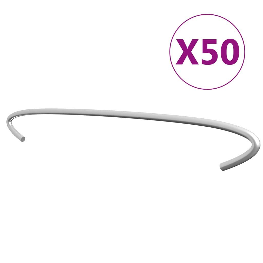 vidaXL Draht Gabionen-Distanzhalter 50 Stk. Verzinkter Stahl 50 cm, (50St)