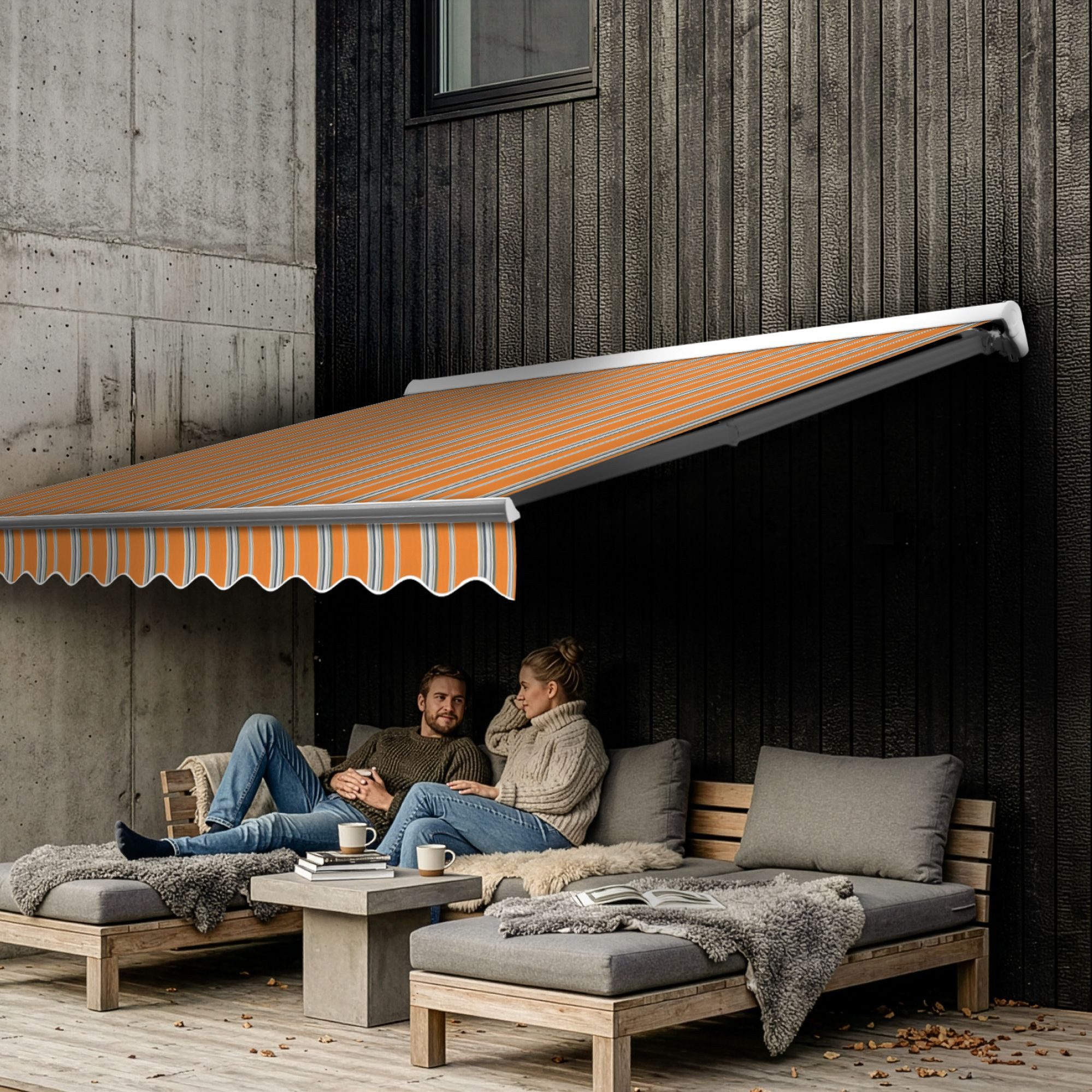 Eclipse Halbkassettenmarkise Kassettenmarkise Eclipse Standard manuell 2,5x2m