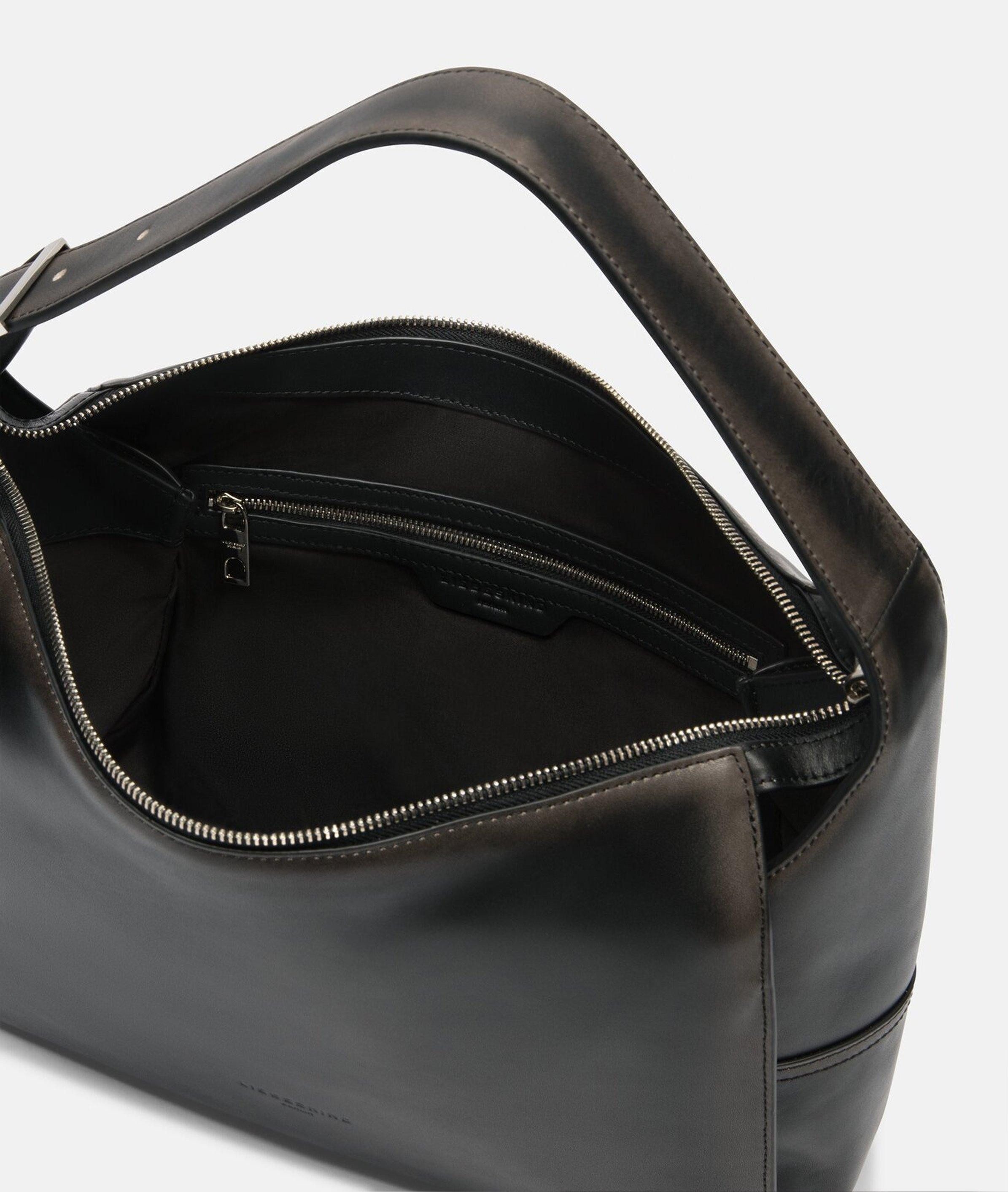 Liebeskind Berlin Schultertasche Lou Hobo M, Geräumige Schultertasche aus Rindsleder