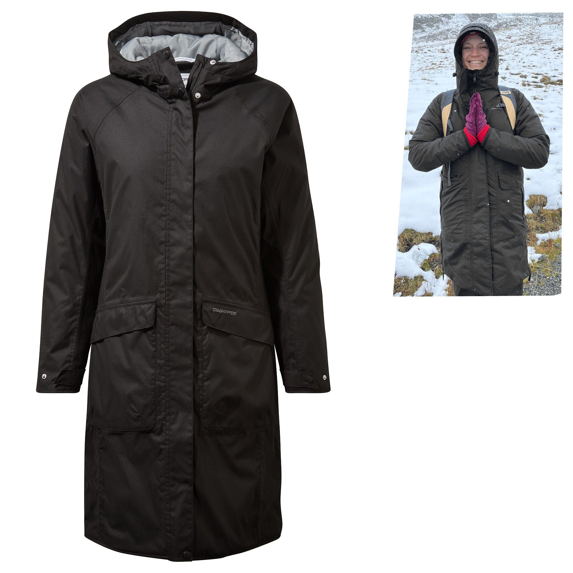 Craghoppers Hardshelljacke Craghoppers - ZINTA Jacket - warmer Damen  Regenmantel Outdoor, schwarz