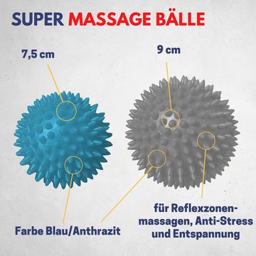 Best Sporting Massageball Massagebälle 2er Set I Inkl. Übungsanleitung I Noppenball Set, 2 Massagebälle für Greif- und Kräftigungsübungen