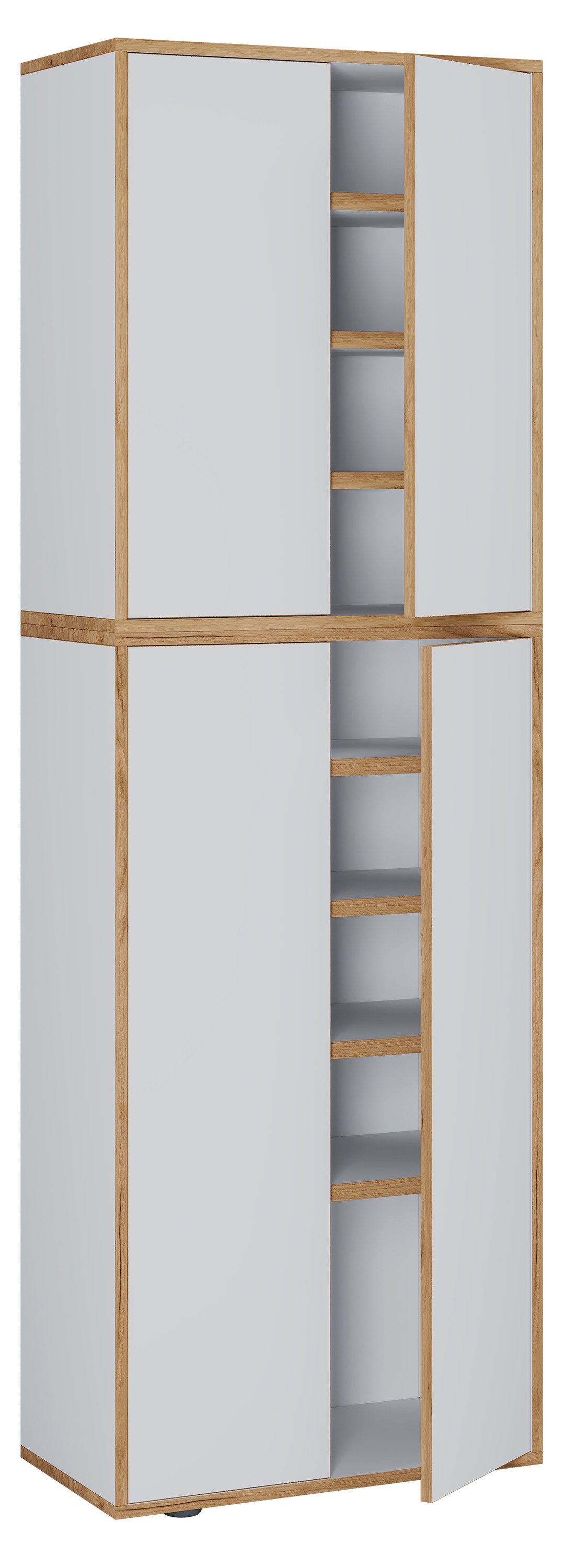 VCM Schuhschrank Schuhkommode Salia B. 60 x H. 183 x T. 33 cm