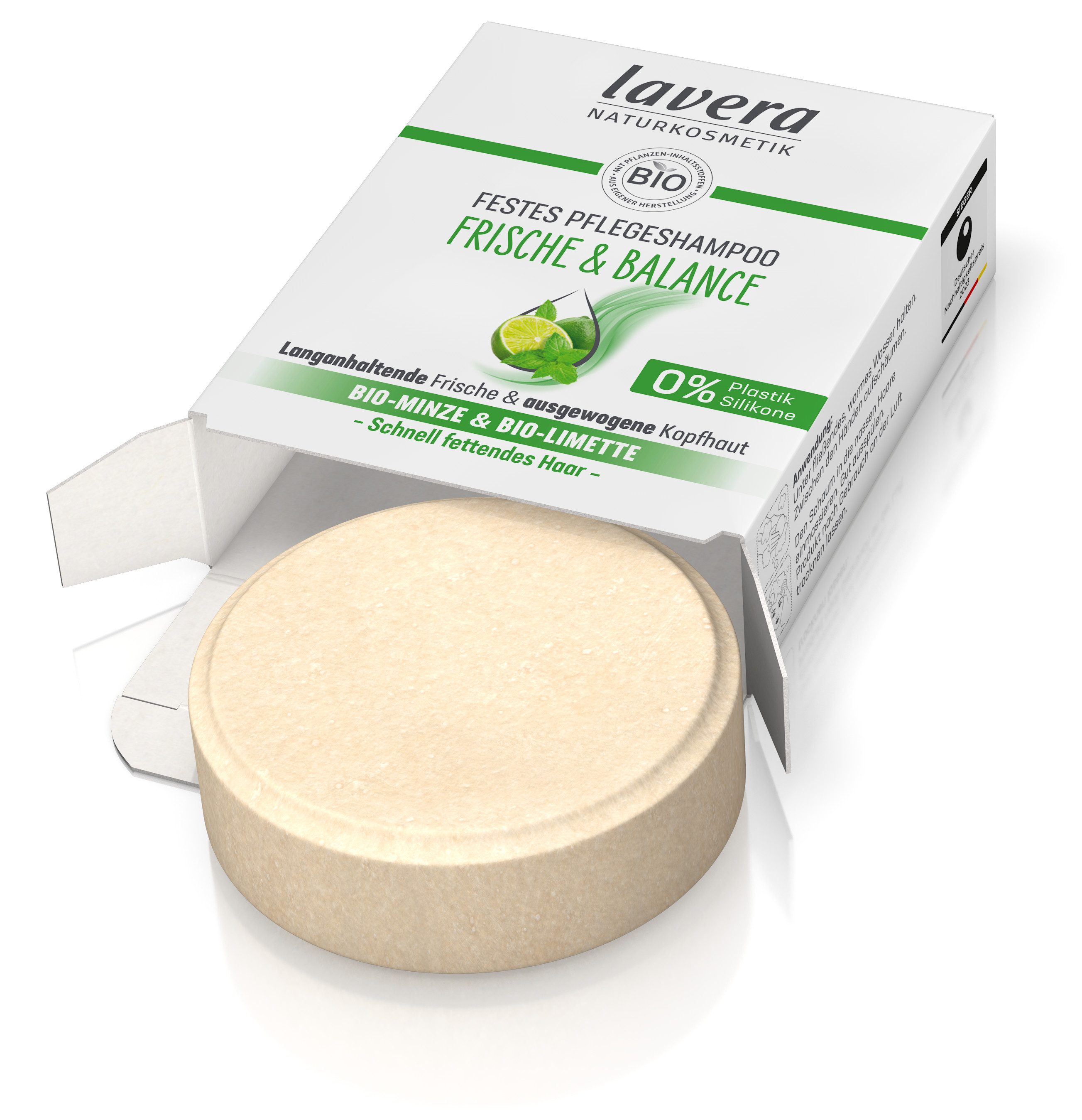 lavera Festes Haarshampoo Festes Pflegeshampoo Frische & Balance