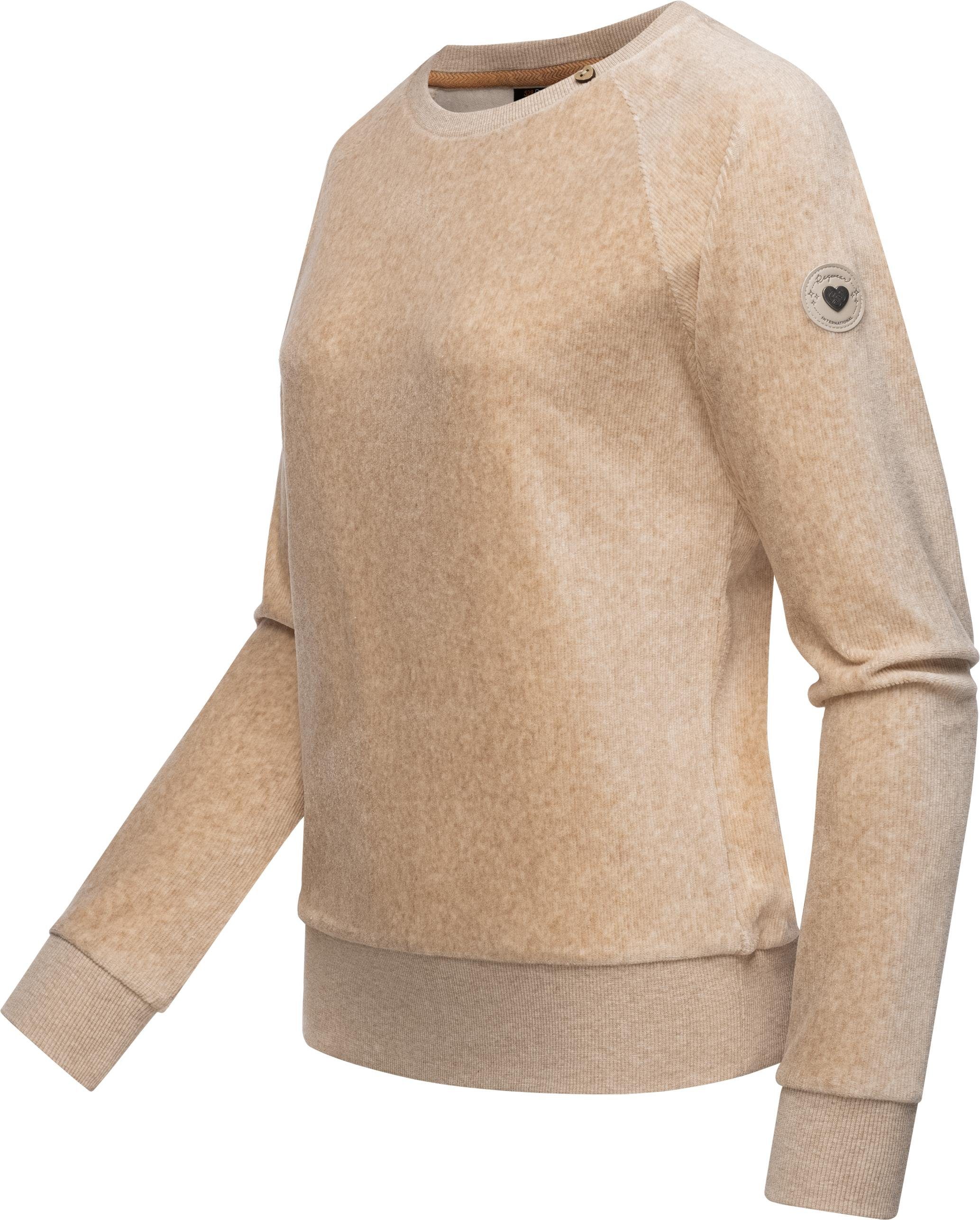 Ragwear Sweater "Johanka Velvet", Stylischer Damen Pullover in Cord-Optik günstig online kaufen