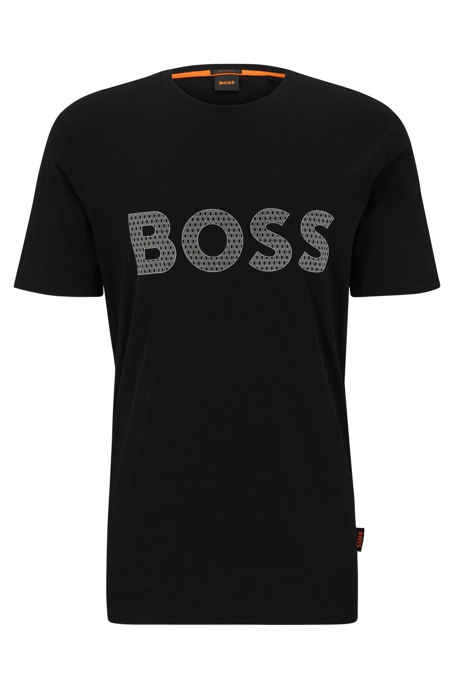(1-tlg) TEEBOSSRETE Herren BOSS schwarz (15) T-Shirt T-Shirt