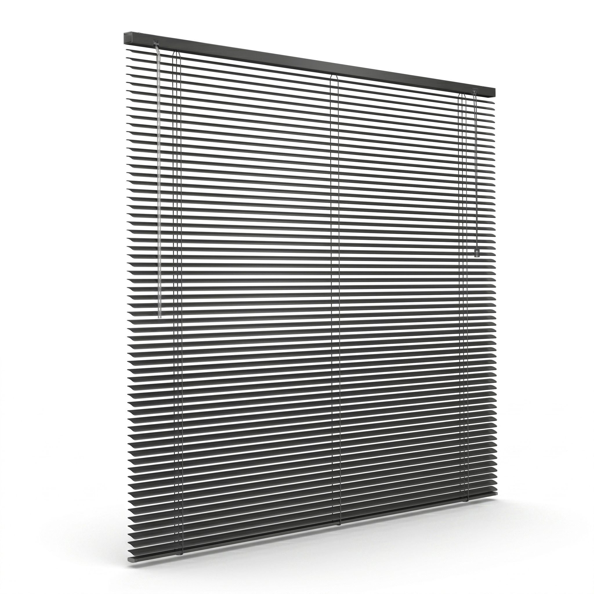 Victoria M. Jalousie Aluminium Jalousie, 45 x 130 cm, schwarz matt, mit Bohrenohne Bohren, freihängend, Sicht- Licht- und Blendschutz, inkl. Klemmclips