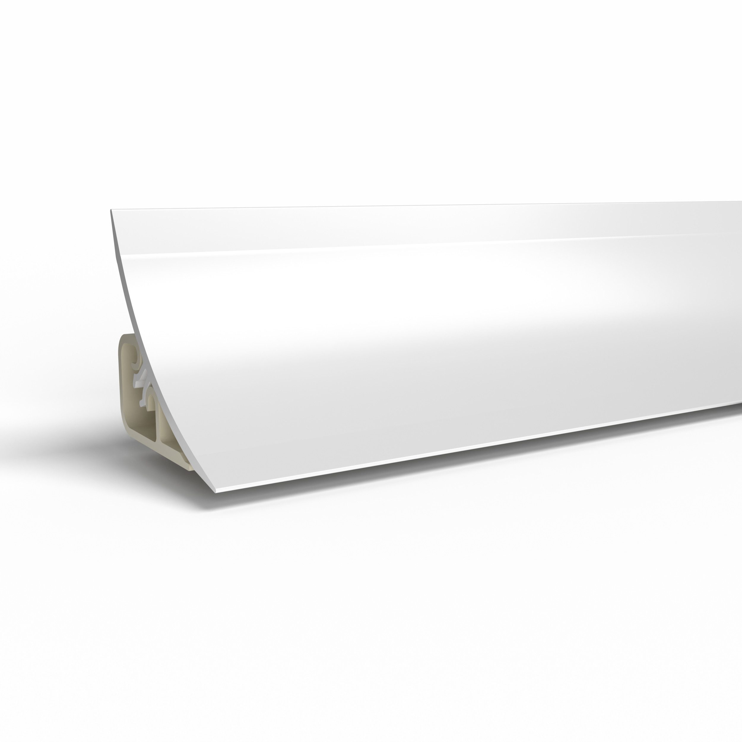 Quest Abschlussleiste für Arbeitsplatten 23 x 23 mm, 300 cm, zweiteilig, Schrauben/Nägel, Montagekleber oder doppelseitiges Klebeband, PVC 23 x 23 mm, 1-St., zweiteilig, wasserfest, UV-beständig, 300 cm
