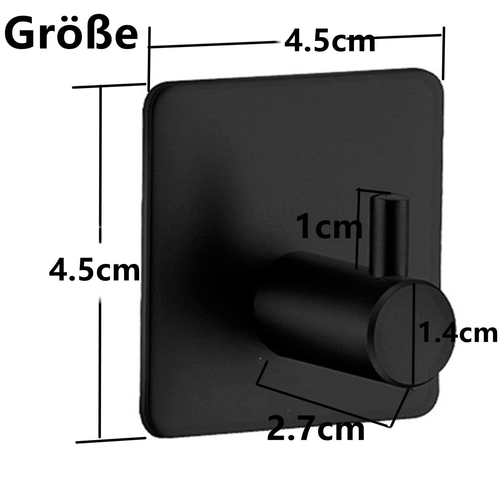 FOUORTUNATE-BEE Gardinenhaken Handtuchhaken 6 Stück Haken Selbstklebend, (4 günstig online kaufen