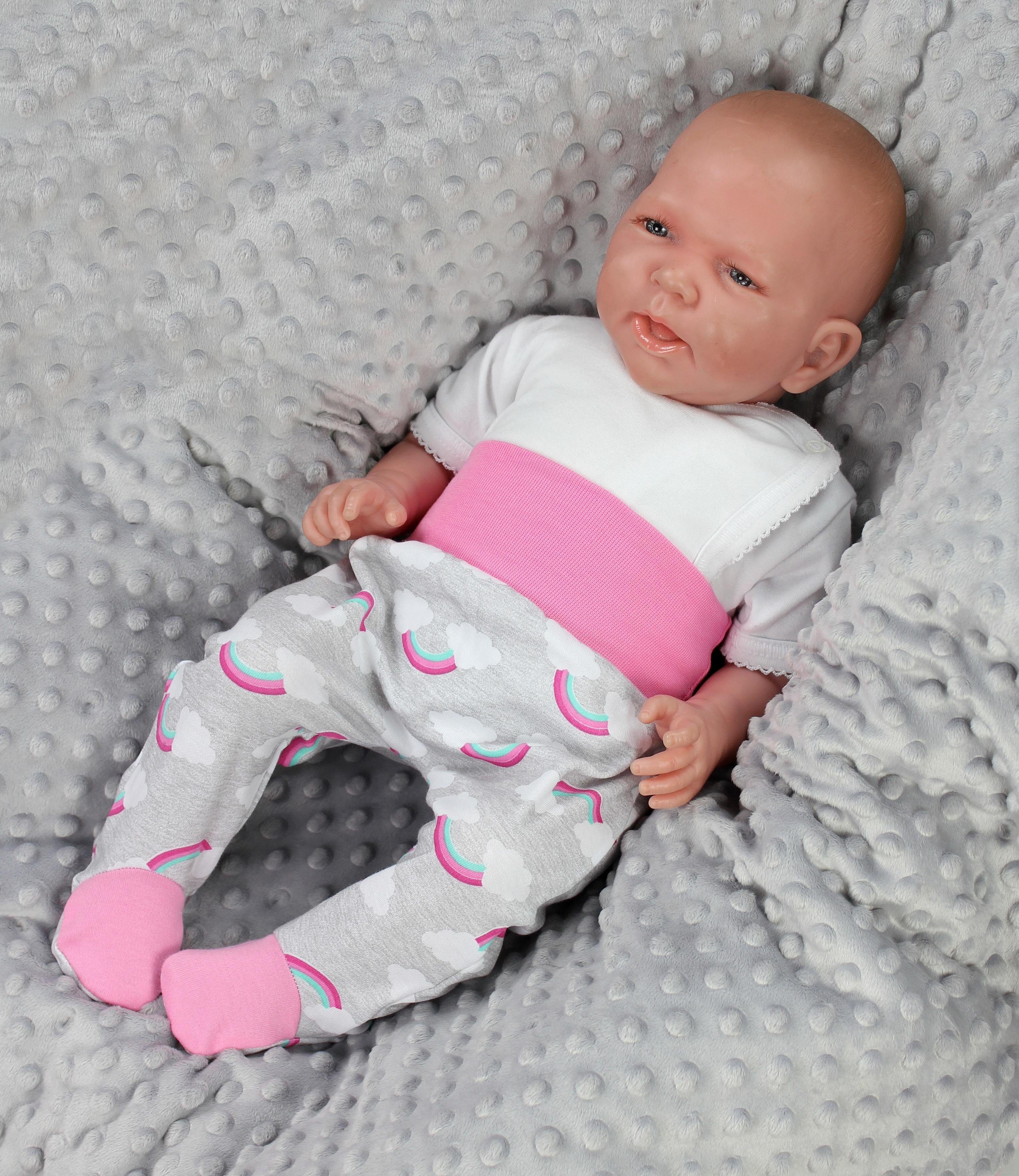 TupTam Baby (3-tlg) Strampler Mädchen Hose Pack Farbenmix Fuß 5 mit TupTam Strampelhose 3er