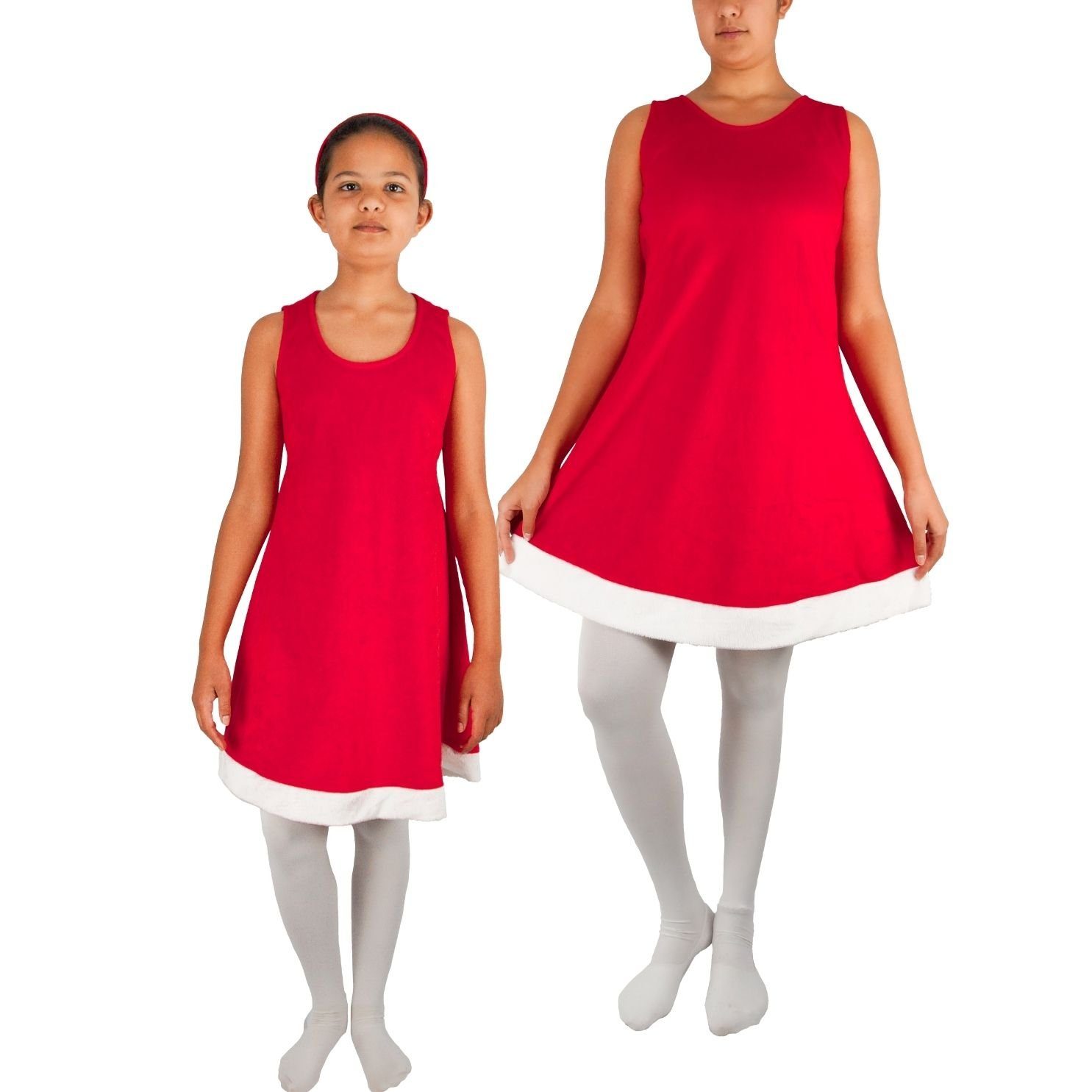 Berlinsel Abendkleid Weihnachtskleid Damen Festtagskleid rot,Partnerlook Mutter-Tochter für Partykleid Weihnachtsfeier,Weihnachtsfotos,Weihnachtsgeschenk Kleid