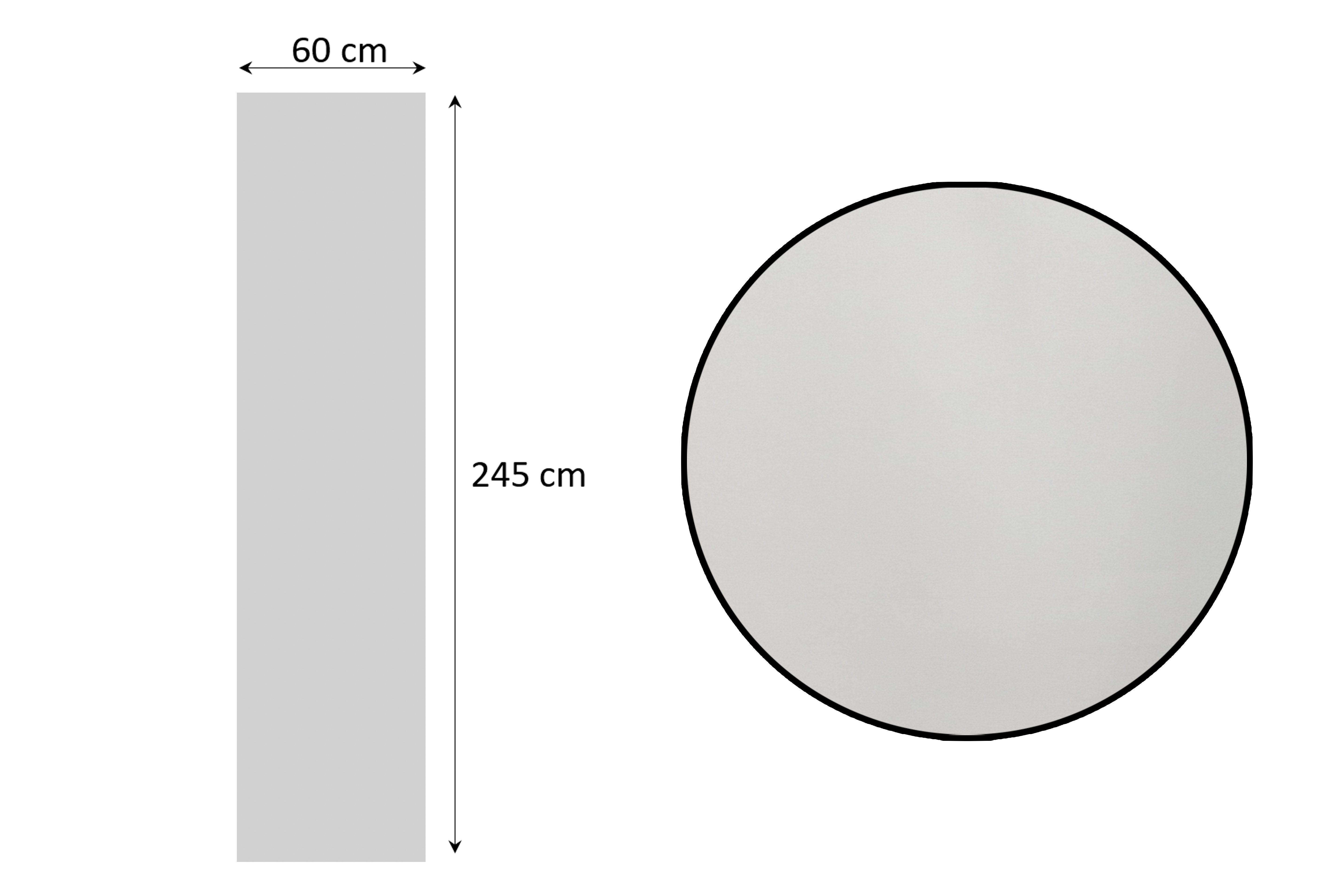 Brilliant Schiebegardine Blickdicht / 60x245cm, Store günstig online kaufen