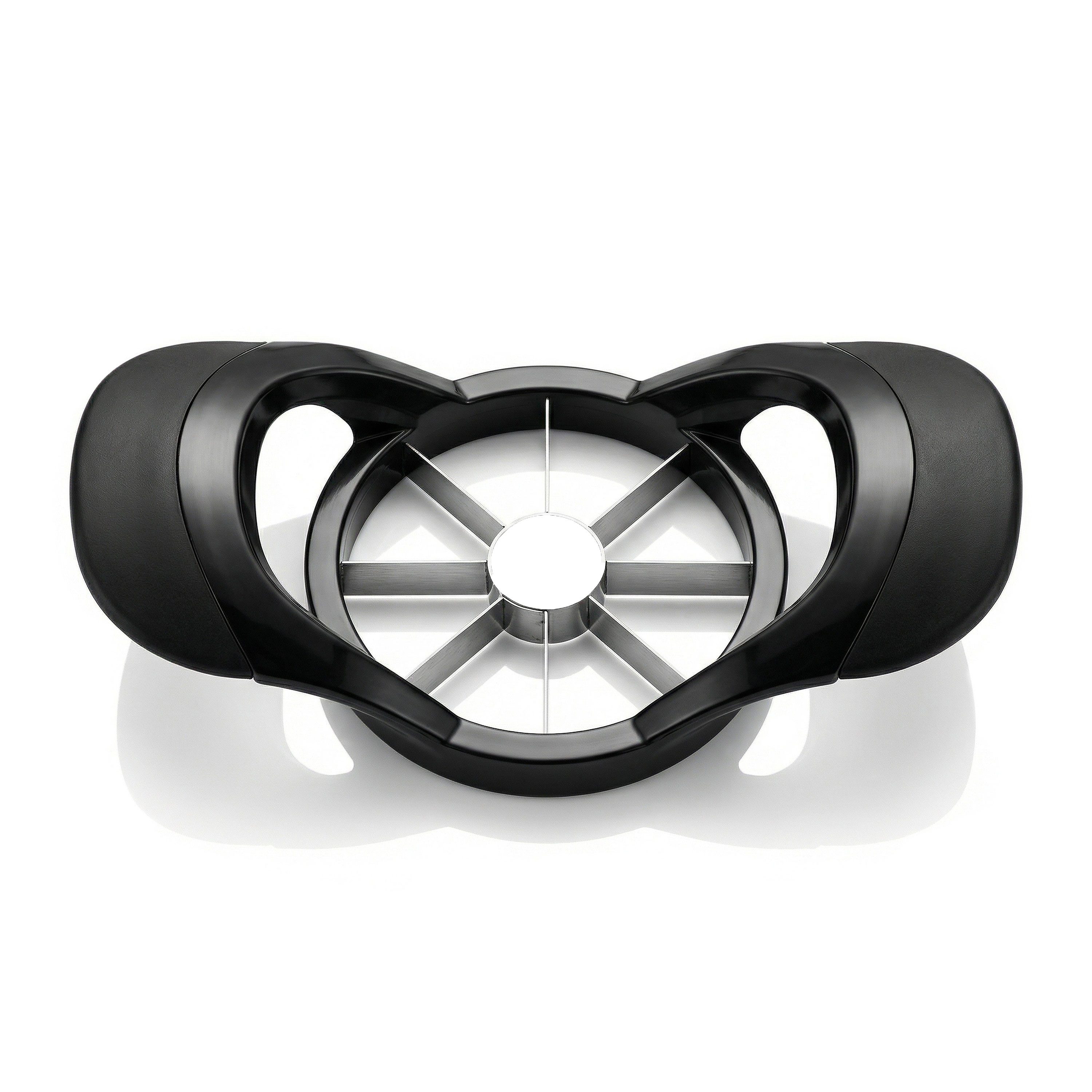 Arendo Obstschneider Apfelteiler, Entkerner, Teilt Äpfel und Birnen, entkernt zugleich, 8 gleichmäßige Stücke, rostfreie Edelstahlklingen, Soft-Touch-Griffe