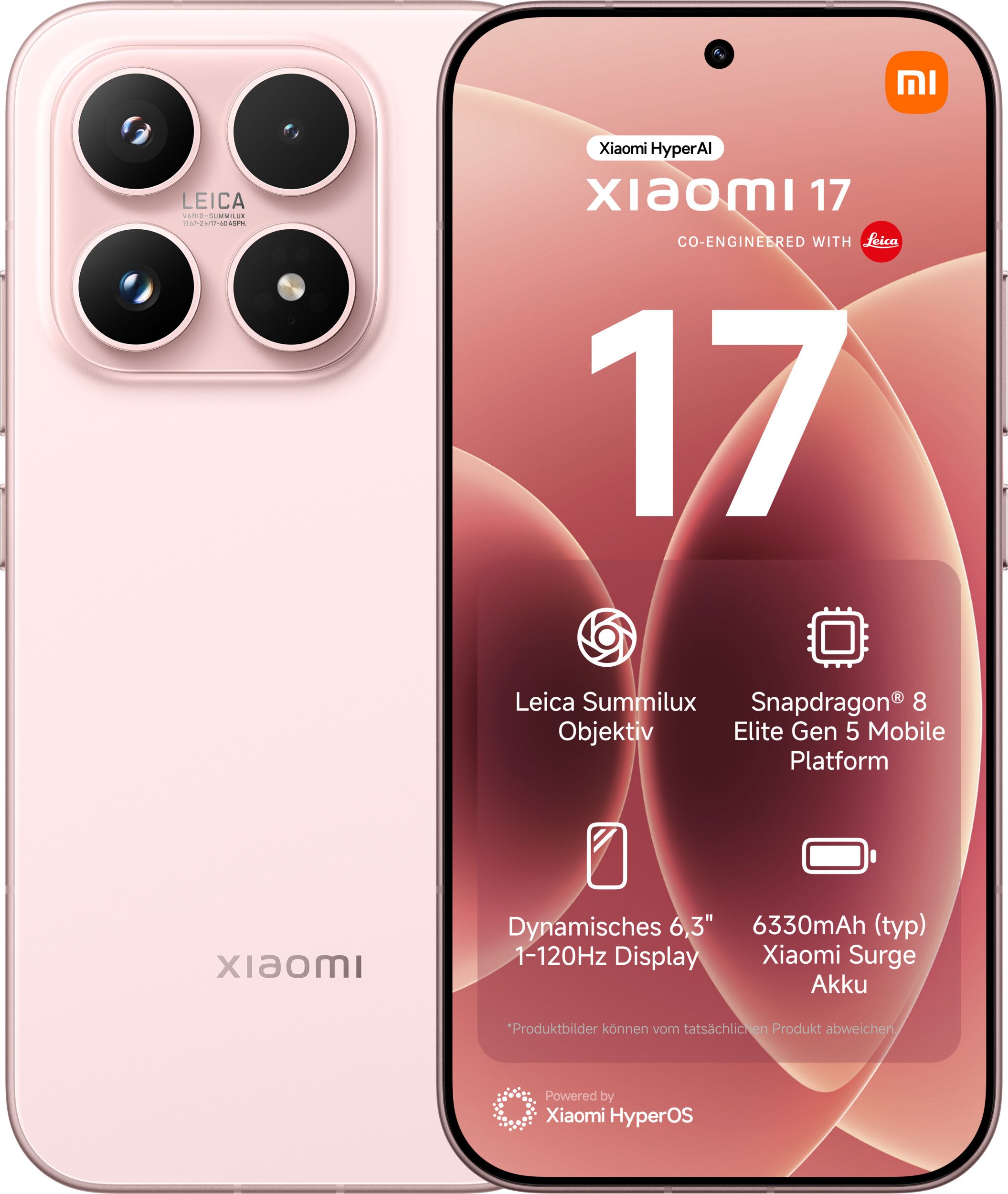 Xiaomi Xiaomi 17 Colour_Name_191 12 Gigabyte 512 Gigabyte Smartphone (512 GB Speicherplatz, 50 MP MP Kamera, Water Resistant,Dual SIM,Fast Charging Support)