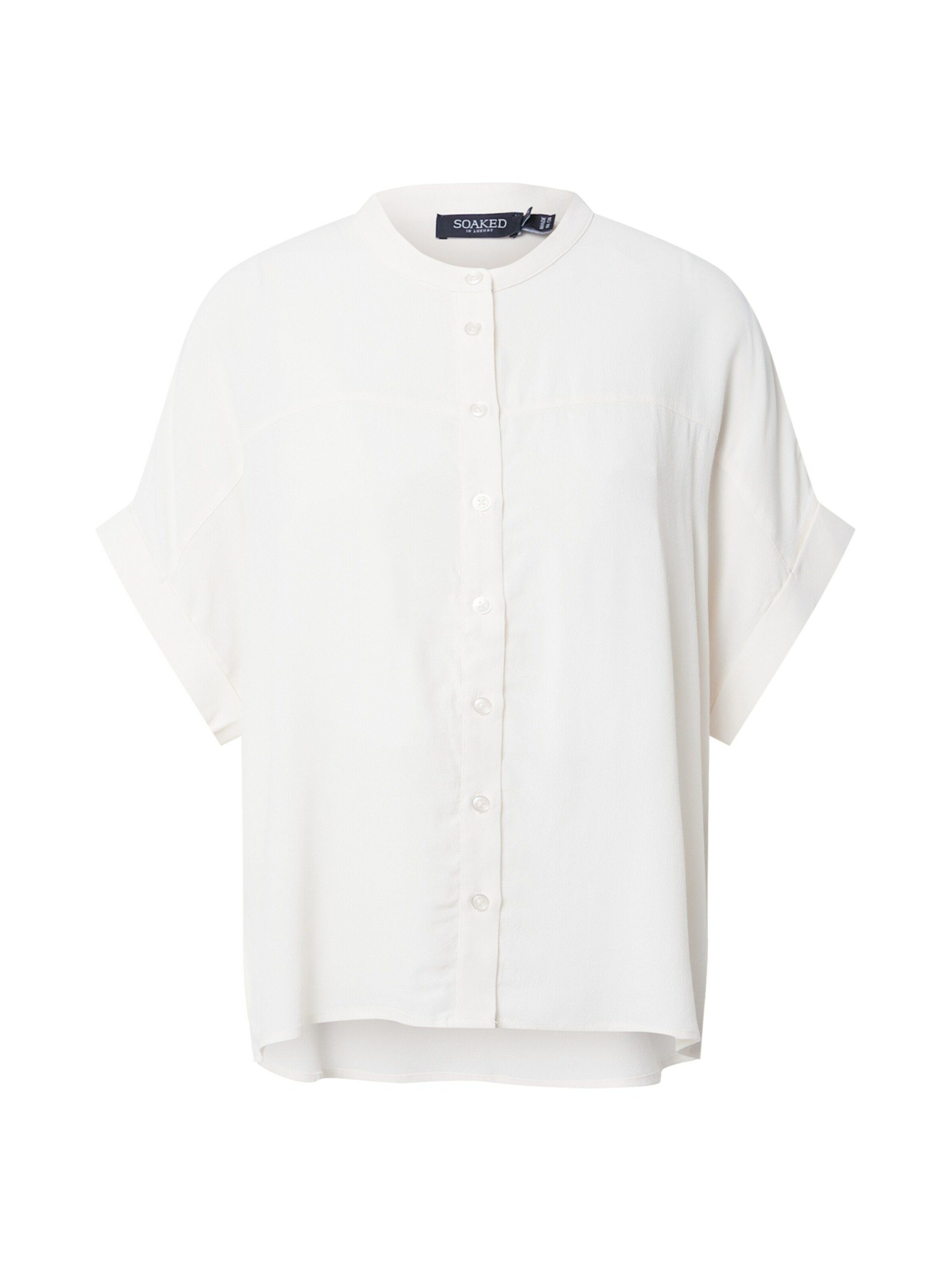 SOAKED IN LUXURY Kurzarmbluse Helia (1-tlg) Drapiert/gerafft