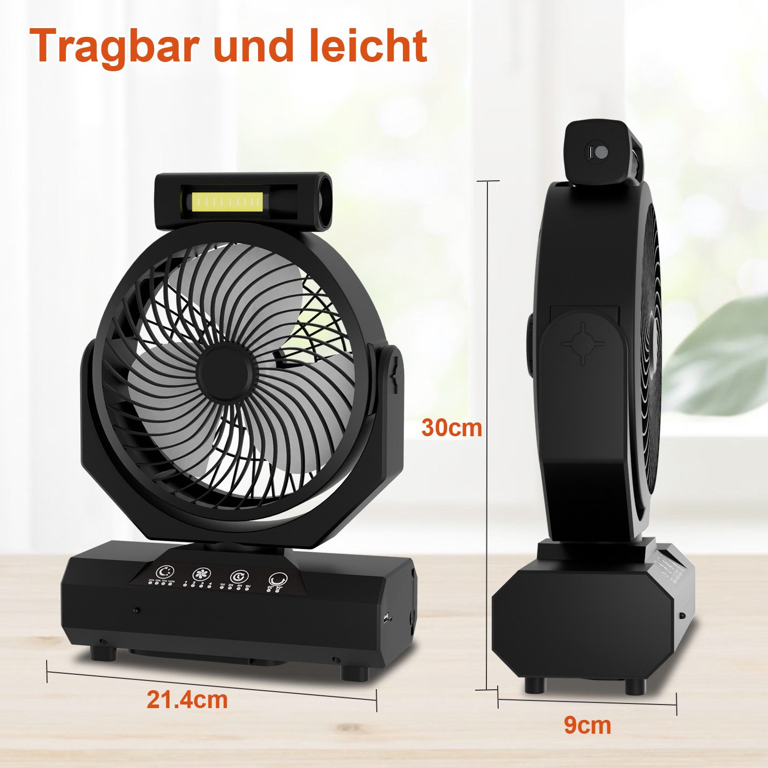 Clanmacy Standventilator 2in1 Camping Ventilator Multifunktionales günstig online kaufen