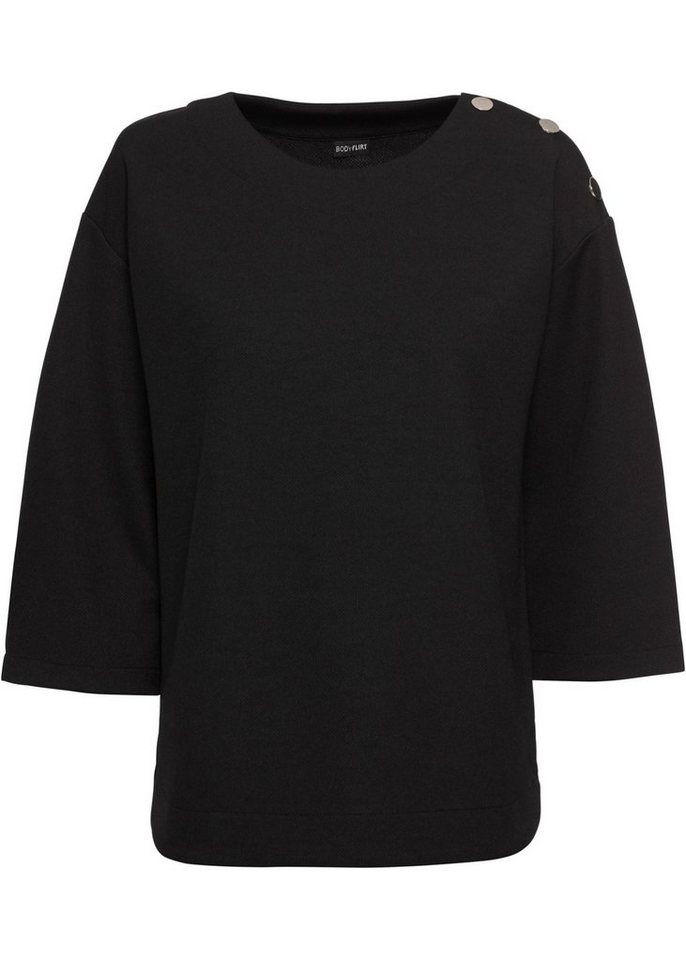 YESET 3/4 Arm-Pullover Shirt 3/4 Arm schwarz 32/34 948455