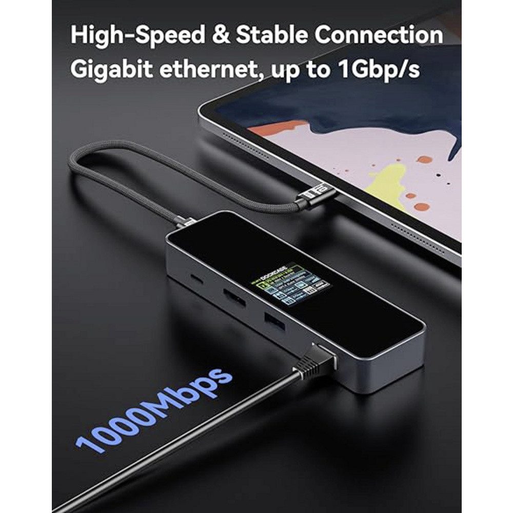 Dockcase Laptop-Dockingstation Dockcase USB-C® Dockingstation DBP61L Universal integriertes Display