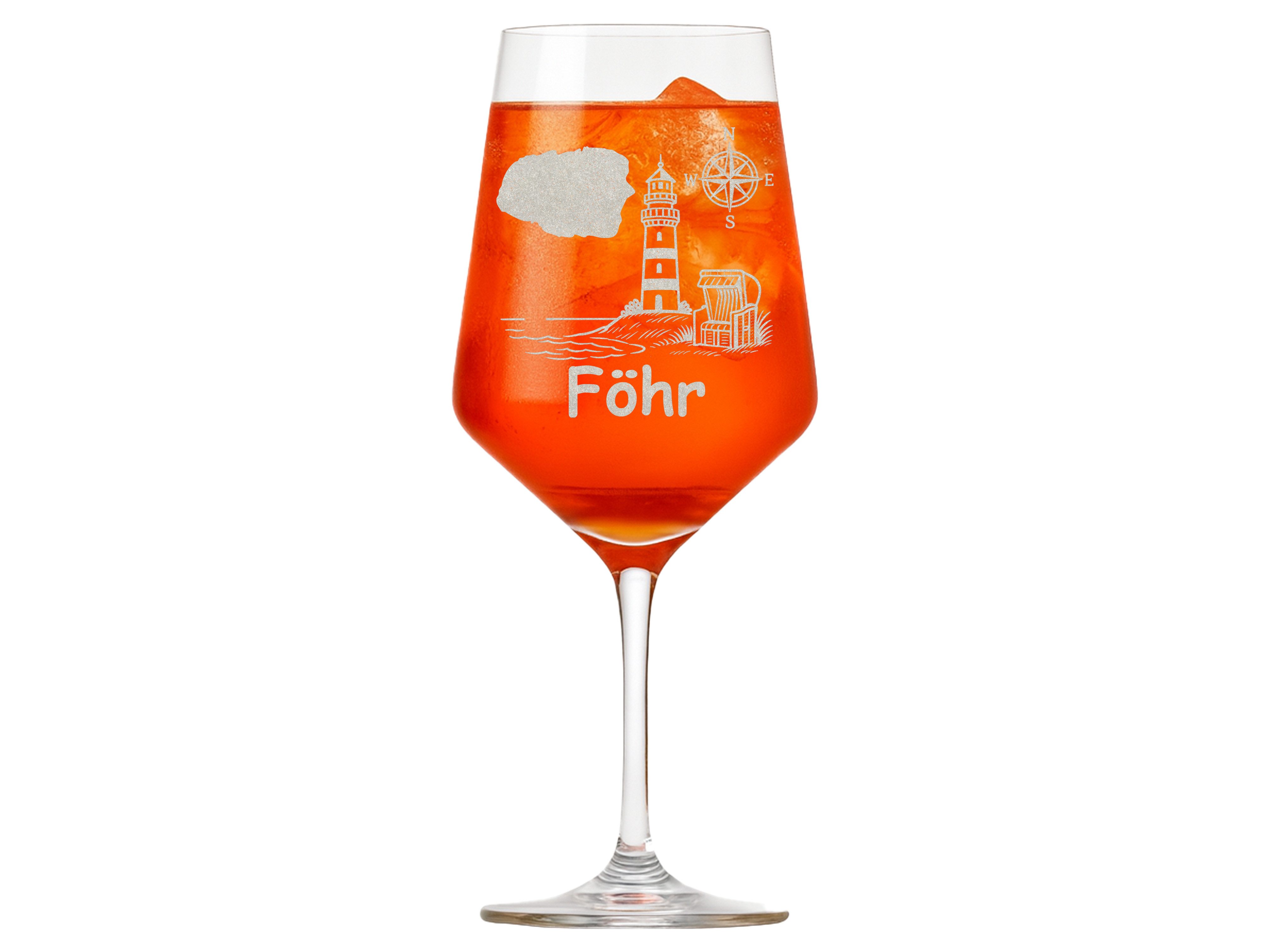 Valhalla Weinglas Insel Föhr 350 ml - elegante Gravur spülmaschinenfest, 1-tlg., Glas, Atemberaubende Darstellung – Bild 3 von 5