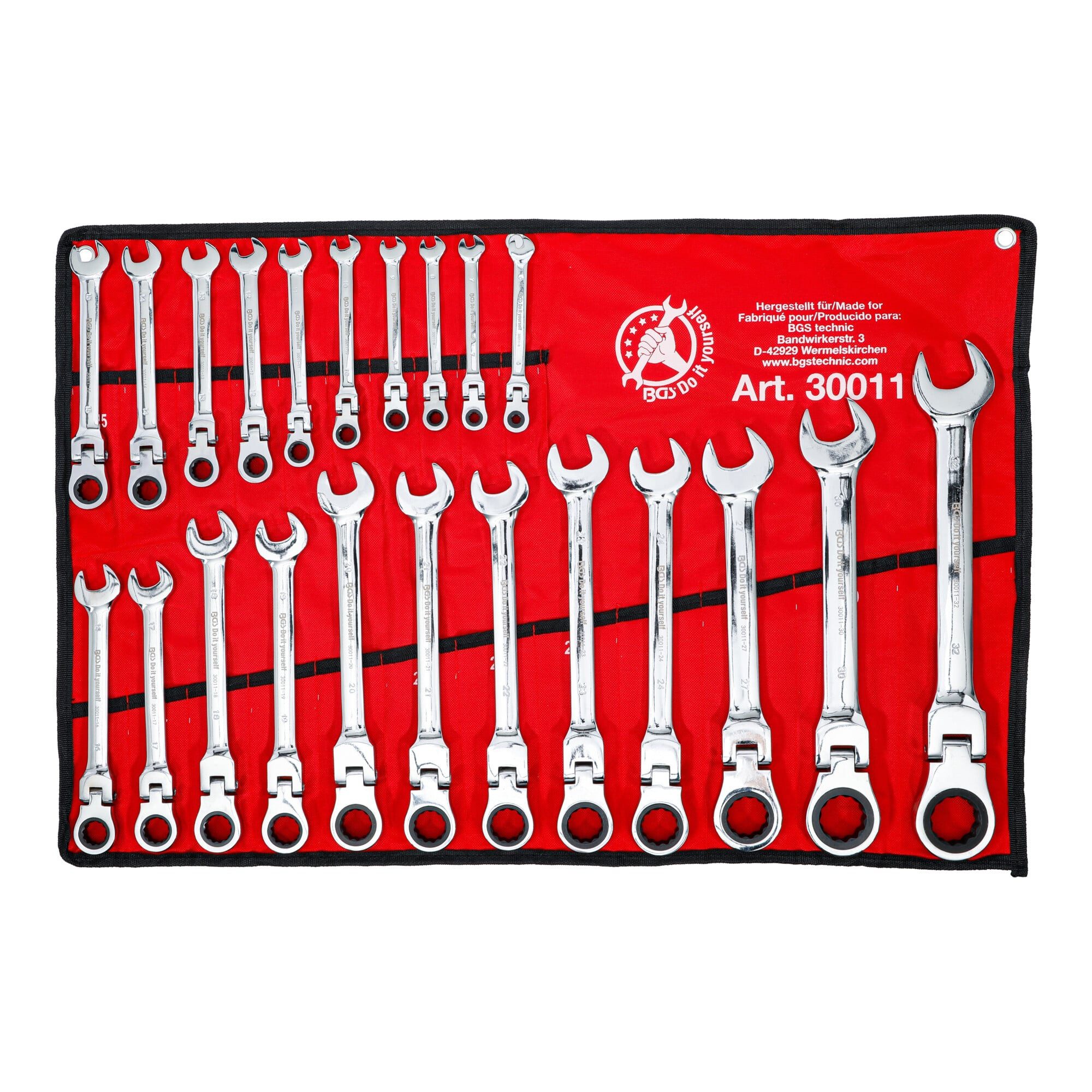 BGS Maulschlüssel BGS Do it yourself Ratschenring-Maulschlüssel-Satz 30011, flexible Köp