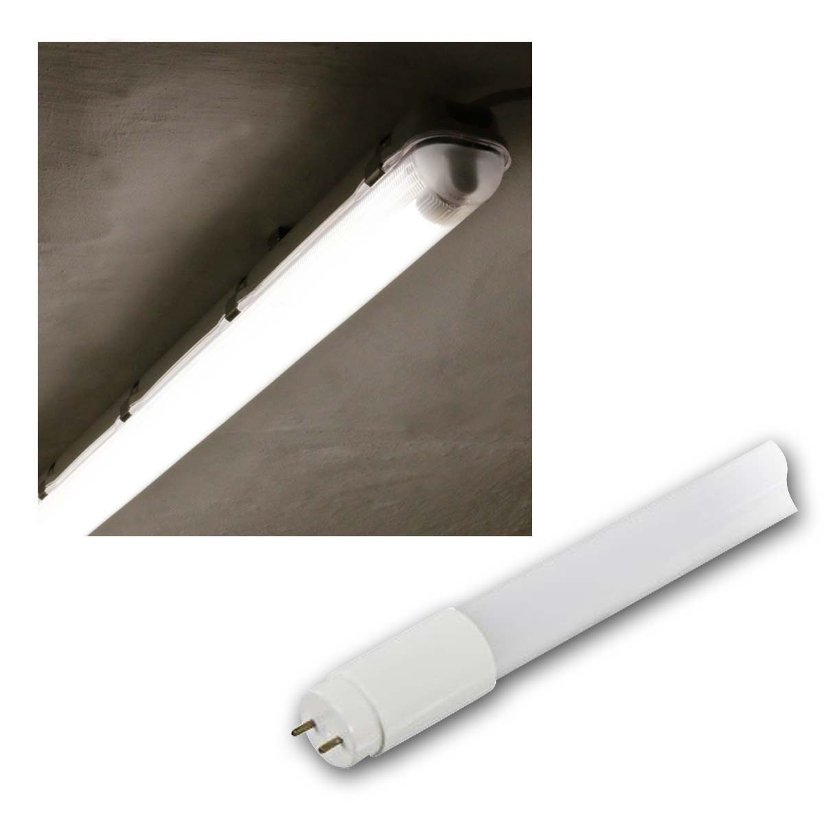 McShine LED-Leuchtmittel LED-Röhre, T8, 18W, 1700 lm, 120cm, neutralweiß, daylight/tageslichtweiß