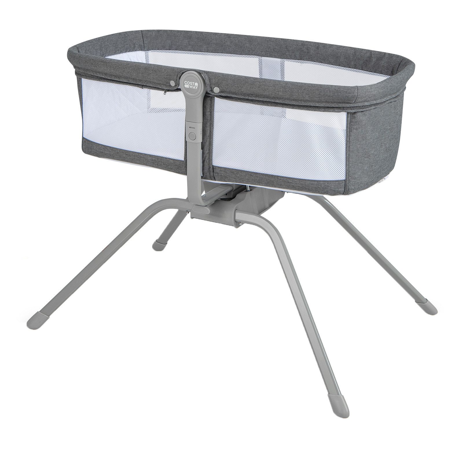 COSTWAY Stubenbett Reisebett, mit manueller Schaukelfunktion