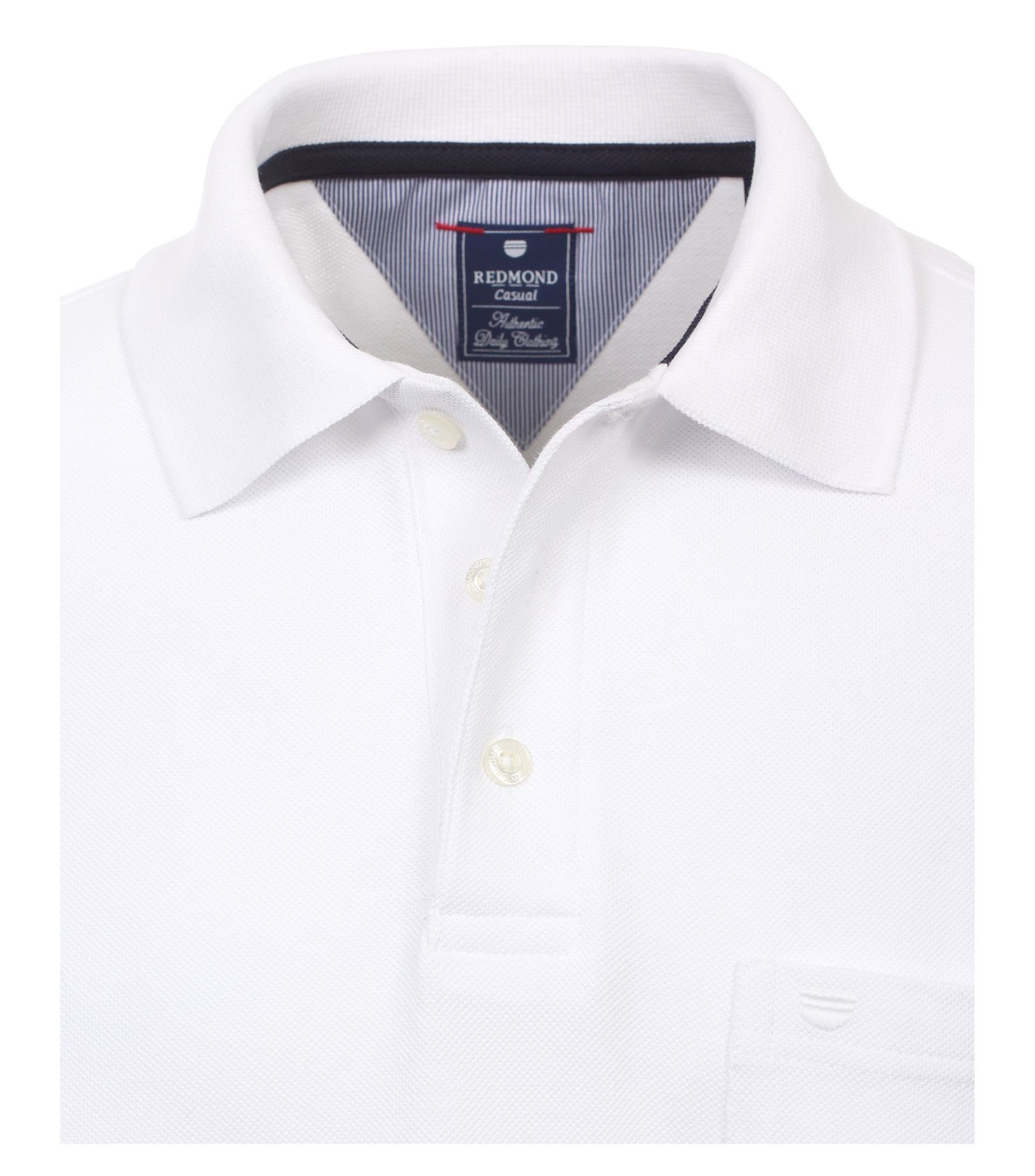 Redmond Polo-Shirt Piqué Poloshirt Weiß(0)