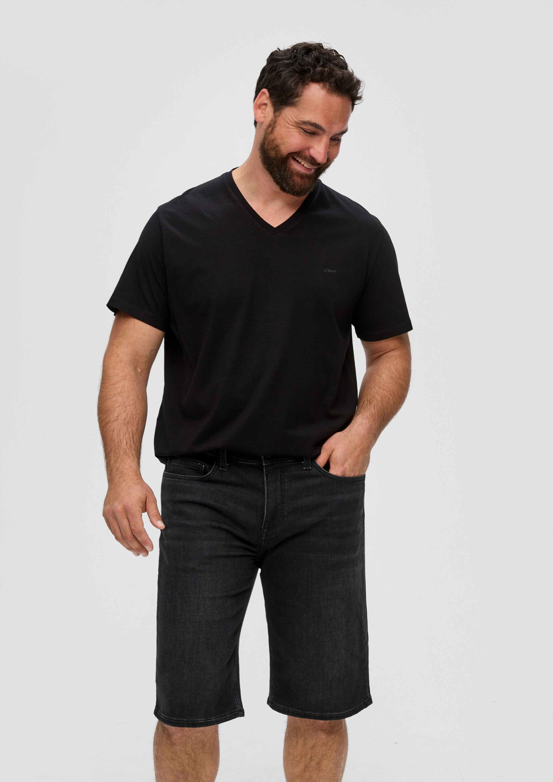 s.Oliver Jeansshorts Jeans-Hose CASBY Bermuda Jeans Mauro / Regular Fit / Mid Rise / Straight Leg