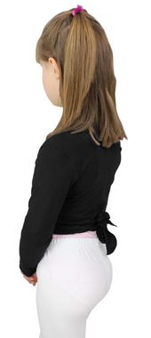 Aquarti Bolerojacke Aquarti Mädchen Ballett Bolero Wickeljacke Langarm