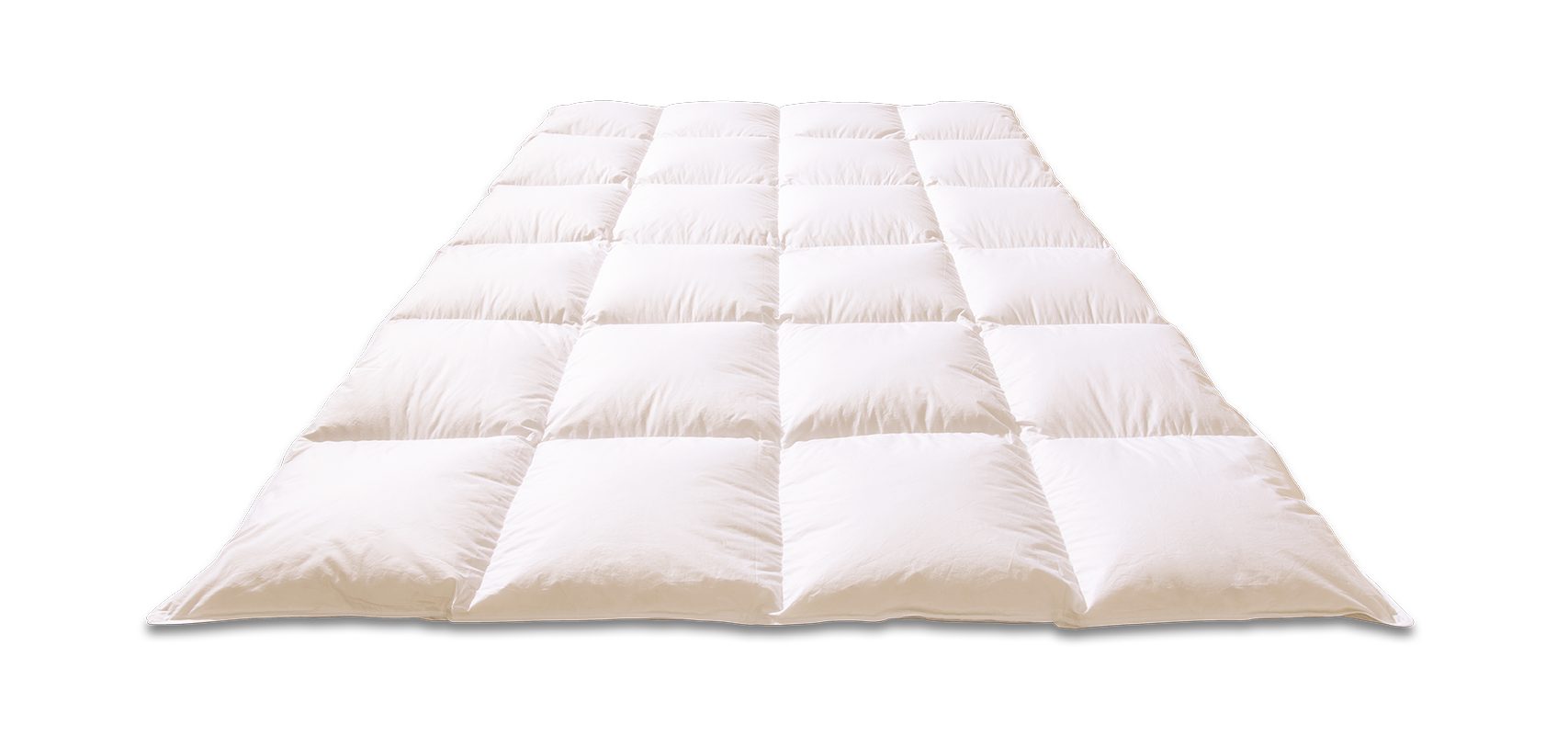 KÜNSEMÜLLER Daunenbettdecke Sweet Dreams Kassettendaunendecke Warm, Füllung: 90% Daunen 10% Federn, Bezug: 100% Baumwolle, Feuchtigkeitsregulierend und atmungsaktiv