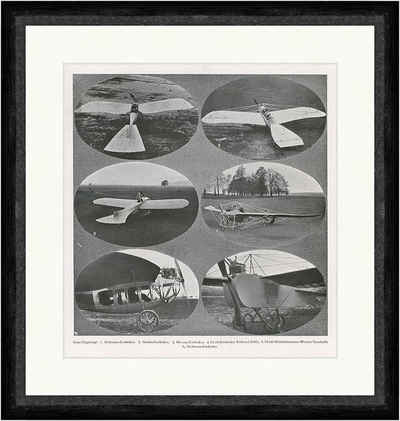 Kunstdruck Neue Flugzeuge: 1. Heitmann-Eindecker 1913 Fliegen F_Vintage 00388 Ger, (1 St)
