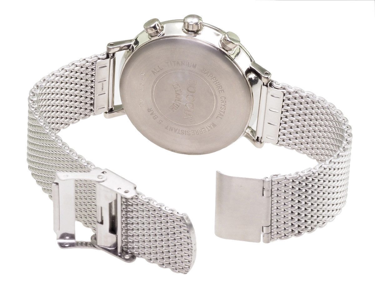 Boccia Quarzuhr Boccia Quarzuhr 3752-05, (Silber)