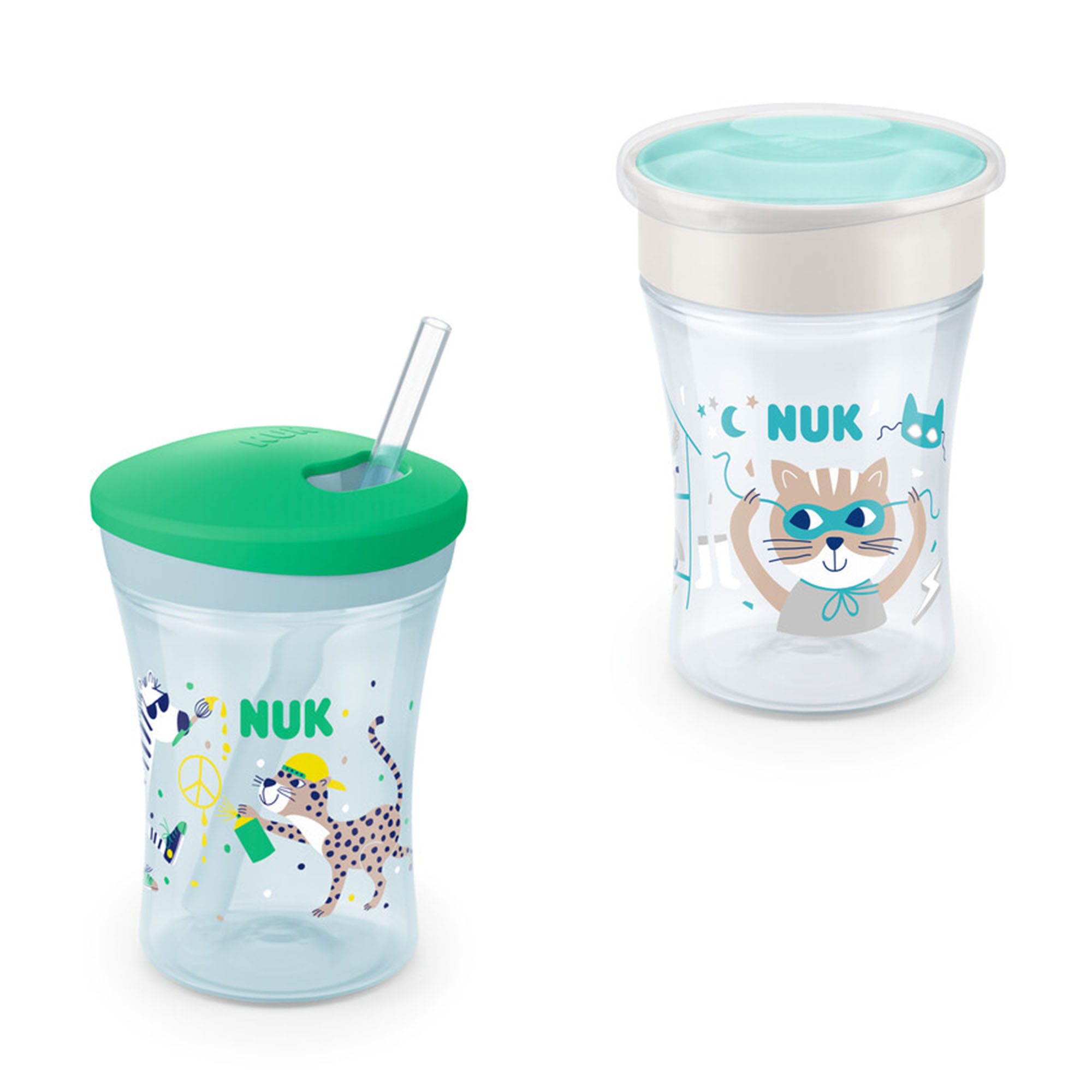 Babyflasche NUK Baby-Trinklernflasche Magic Cup + Action Cup Vorteil set BPA Frei
