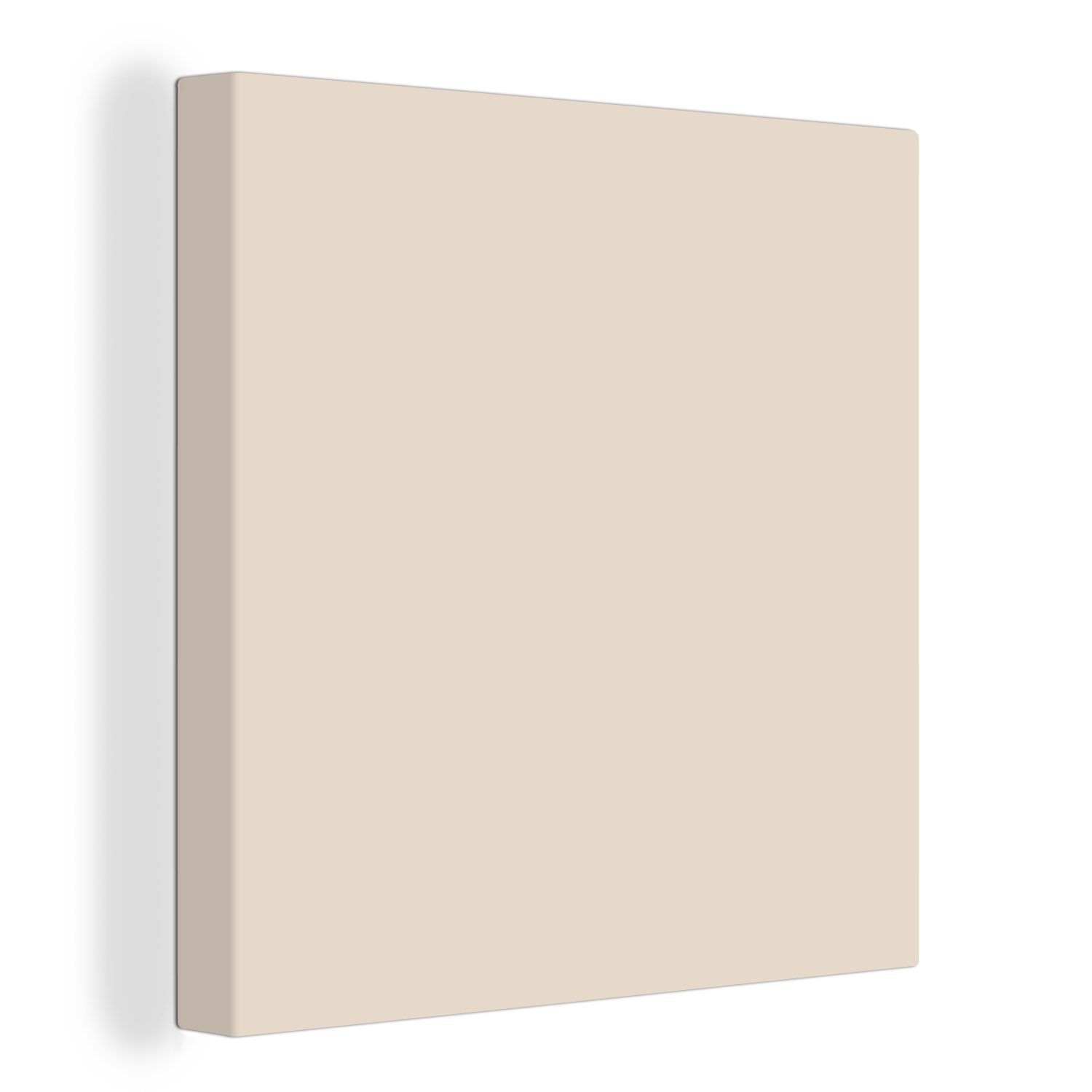 OneMillionCanvasses® Leinwandbild Hell - Beige - Farbe - Unifarben, (1 St), Leinwand Bilder für Wohnzimmer Schlafzimmer bunt