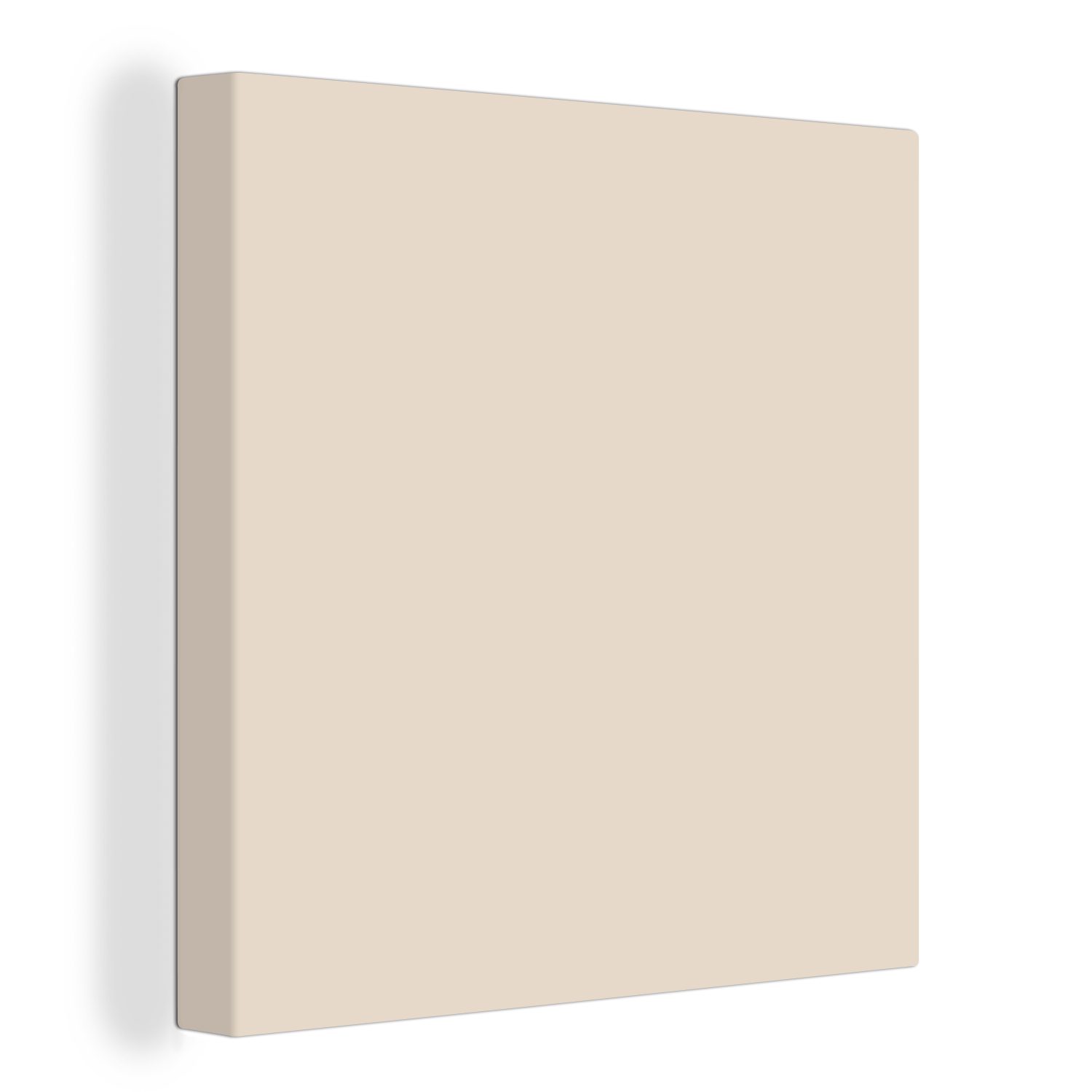 OneMillionCanvasses® Leinwandbild Beige - Unifarben, Fotodruck (1 St), Wand günstig online kaufen