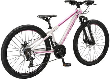 Bikestar Mountainbike, 21 Gang Shimano RD-TY300 Schaltwerk, Kettenschaltung, für Damen und Herren, Kettenschaltung