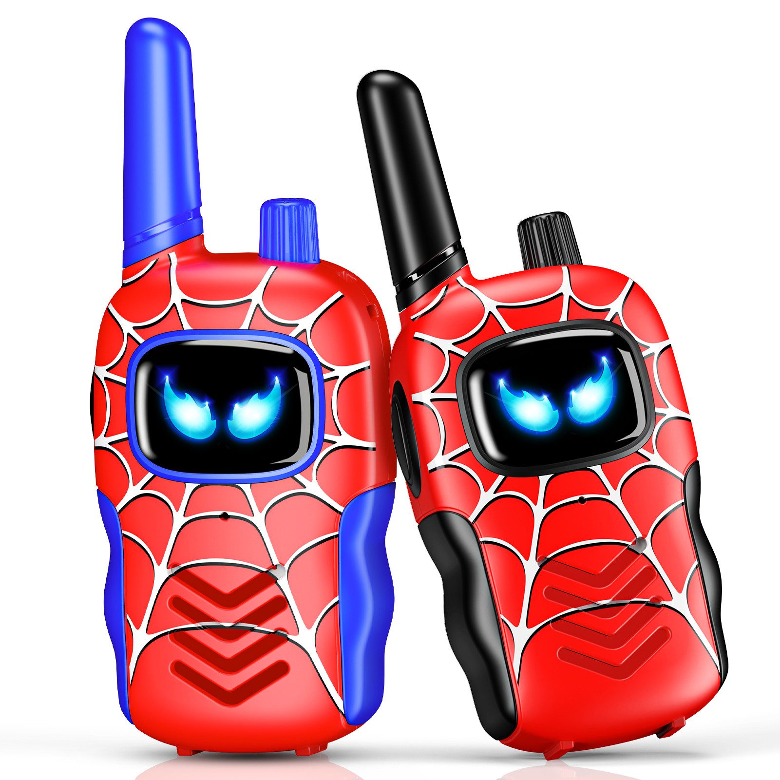 Wootoy Walkie Talkie Funkgeräte Kinder Roboter-Walkie-Talkies Spielzeug, (mit Reichweite von bis zu ca. 300 m unter geeigneten Bedingungen, 2-St., Push-to-Talk-Bedienung unkomplizierte Nutzung für Kinder ab 3 Jahren), in Geschenkbox ideal für Indoor- und Outdoor-Abenteuer