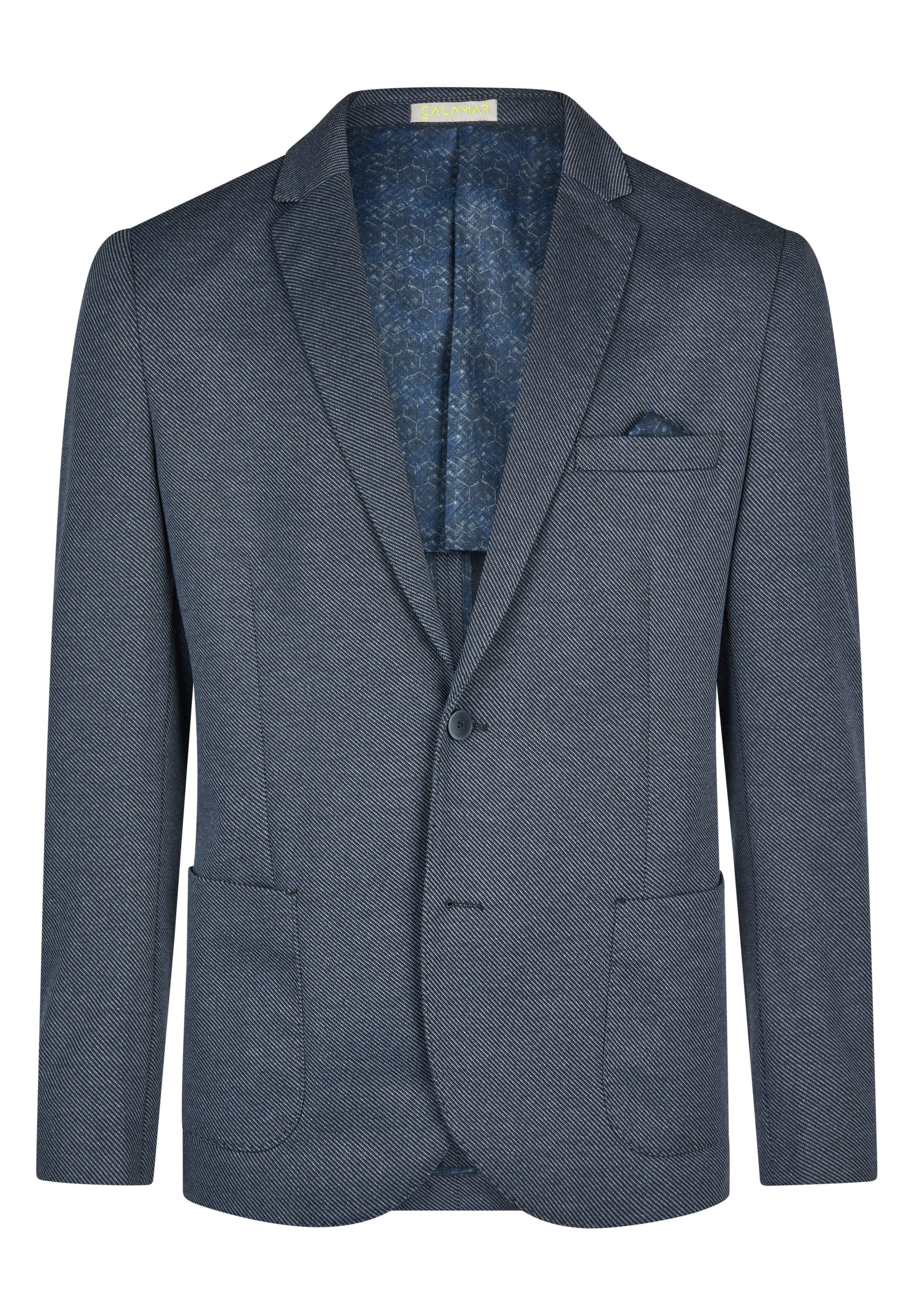 Calamar Sakko Blazer aus Jersey in Twill-Optik