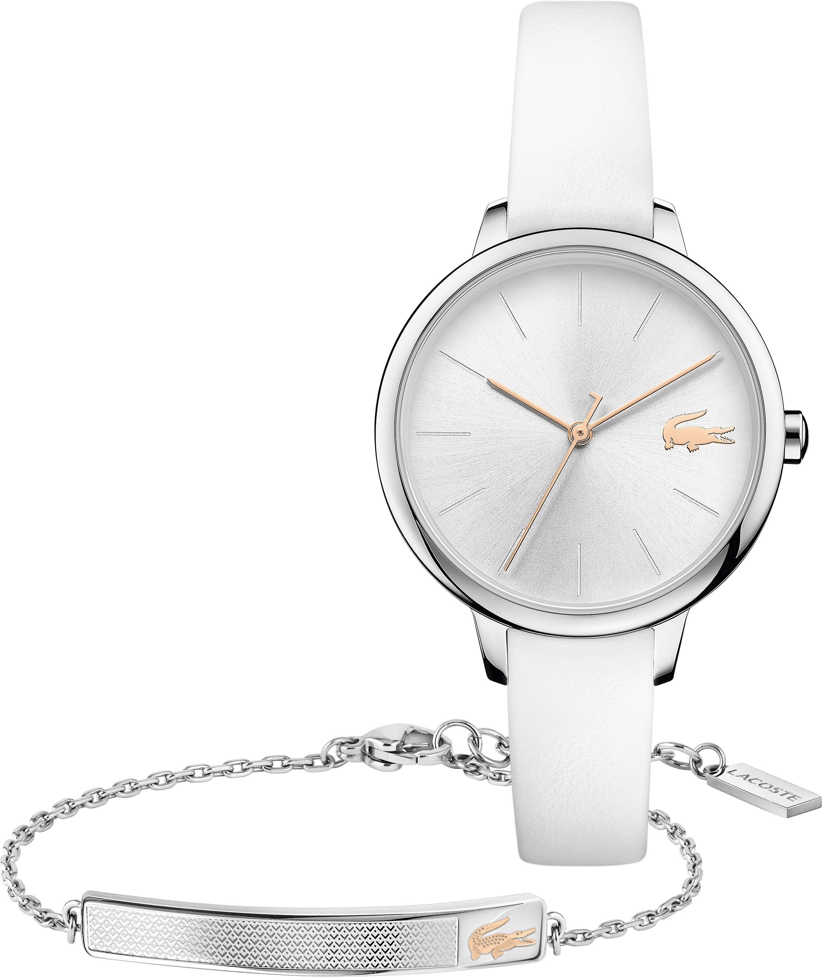 Lacoste Quarzuhr »Cannes, 2070012«, (Set, 2-tlg., Uhr mit Armband) online  kaufen | OTTO