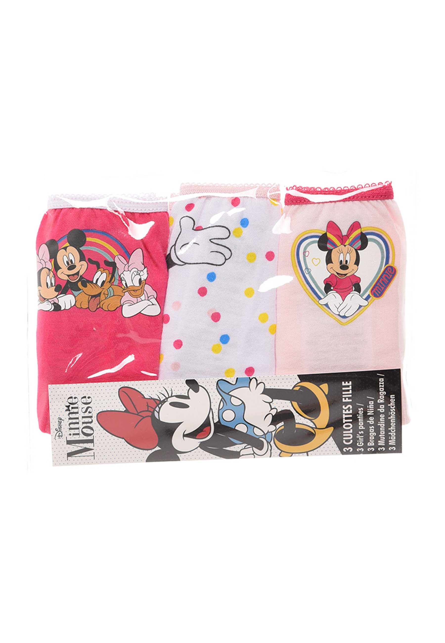 Disney Minnie Mouse Slip Unterhosen 3er Kinder Mädchen Schlüpfer Pack