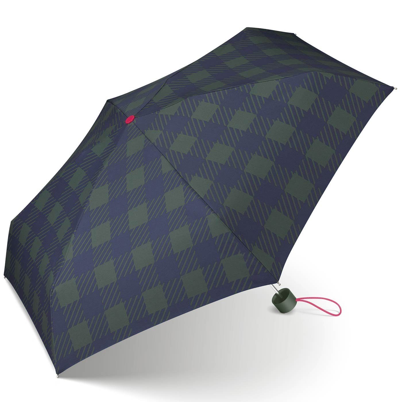 Esprit Taschenregenschirm kleiner, handlicher für grün Design modischen klassisches Damen, Farben in Schirm