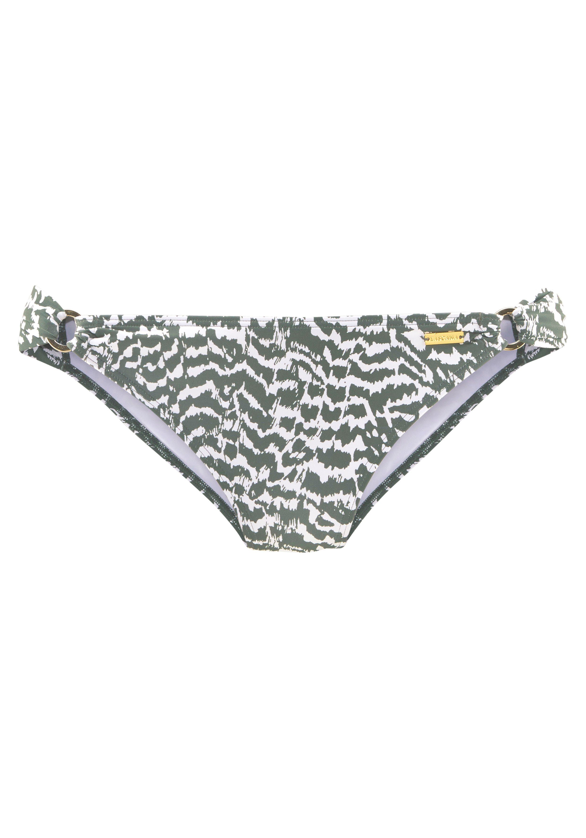 LASCANA Bikini-Hose Sansa mit goldfarbenen Zierringen günstig online kaufen