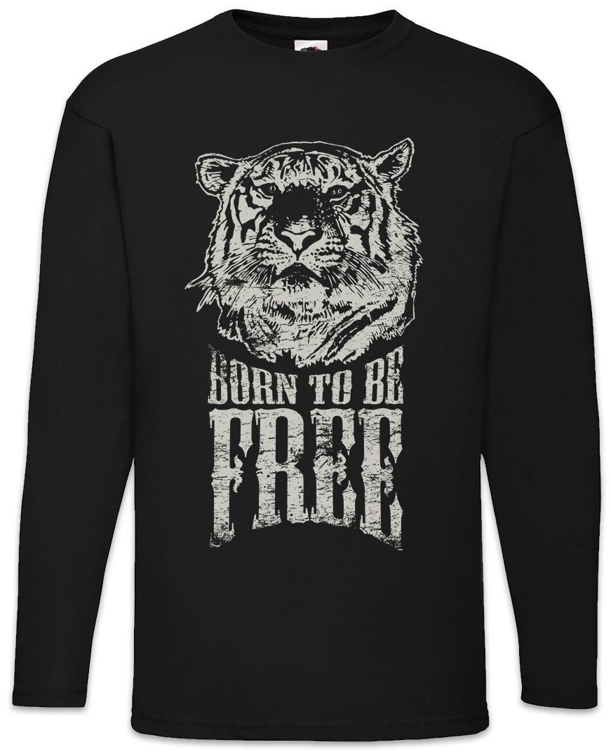 Urban Backwoods Langarmshirt Born To Be Free Langarm T-Shirt Vegan Vegetari günstig online kaufen