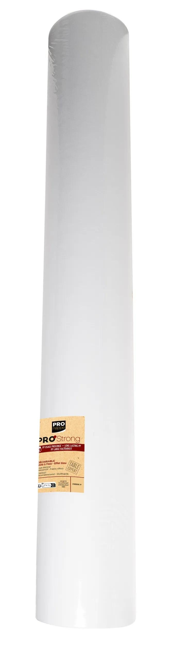 PROnappe Tischband Tischdecke auf Rolle, Spunbond, 100x1,20m Weiß R780001I, Nappes rouleaux spunbond 1,20m