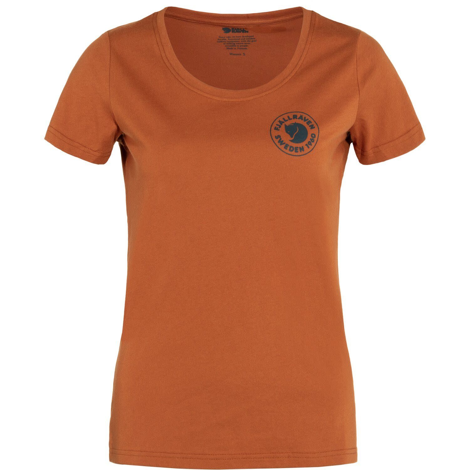 Fjällräven T-Shirt Fjällräven W 1960 Logo T-shirt Damen Kurzarm-Shirt Terracotta Brown