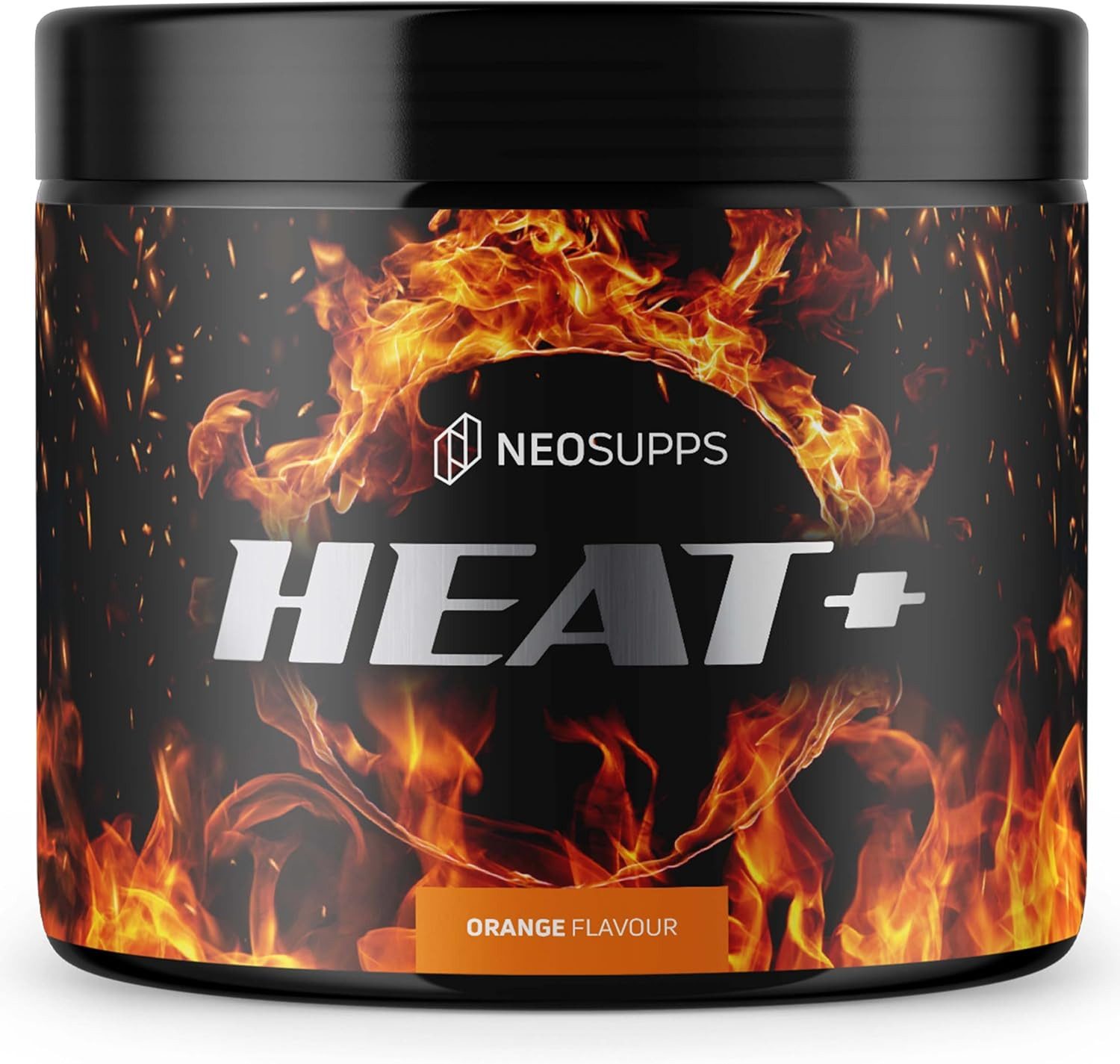 Neosupps Heat+ Diät Support, Anregung des Stoffwechsels & Fettverbrennung 240g Pulver, 240 g, L-Carnitin L-Tartrat Koffein, verbessert Konzentration & Fokus