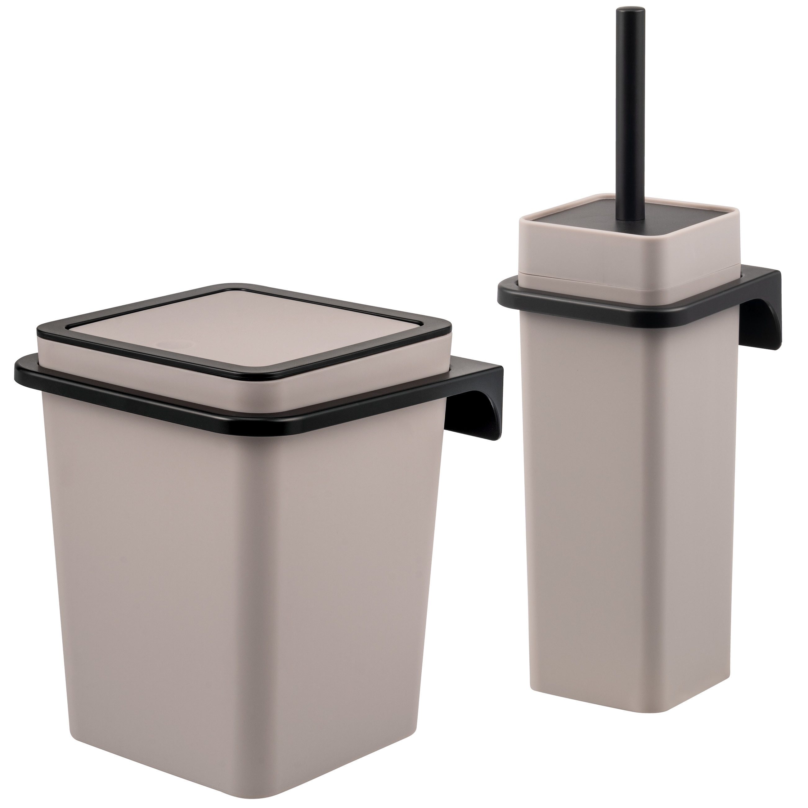 bremermann Badaccessoire-Set 2tlg. Bad-Set SAVONA Softtouch inkl. Wandhalterung, 2 tlg.