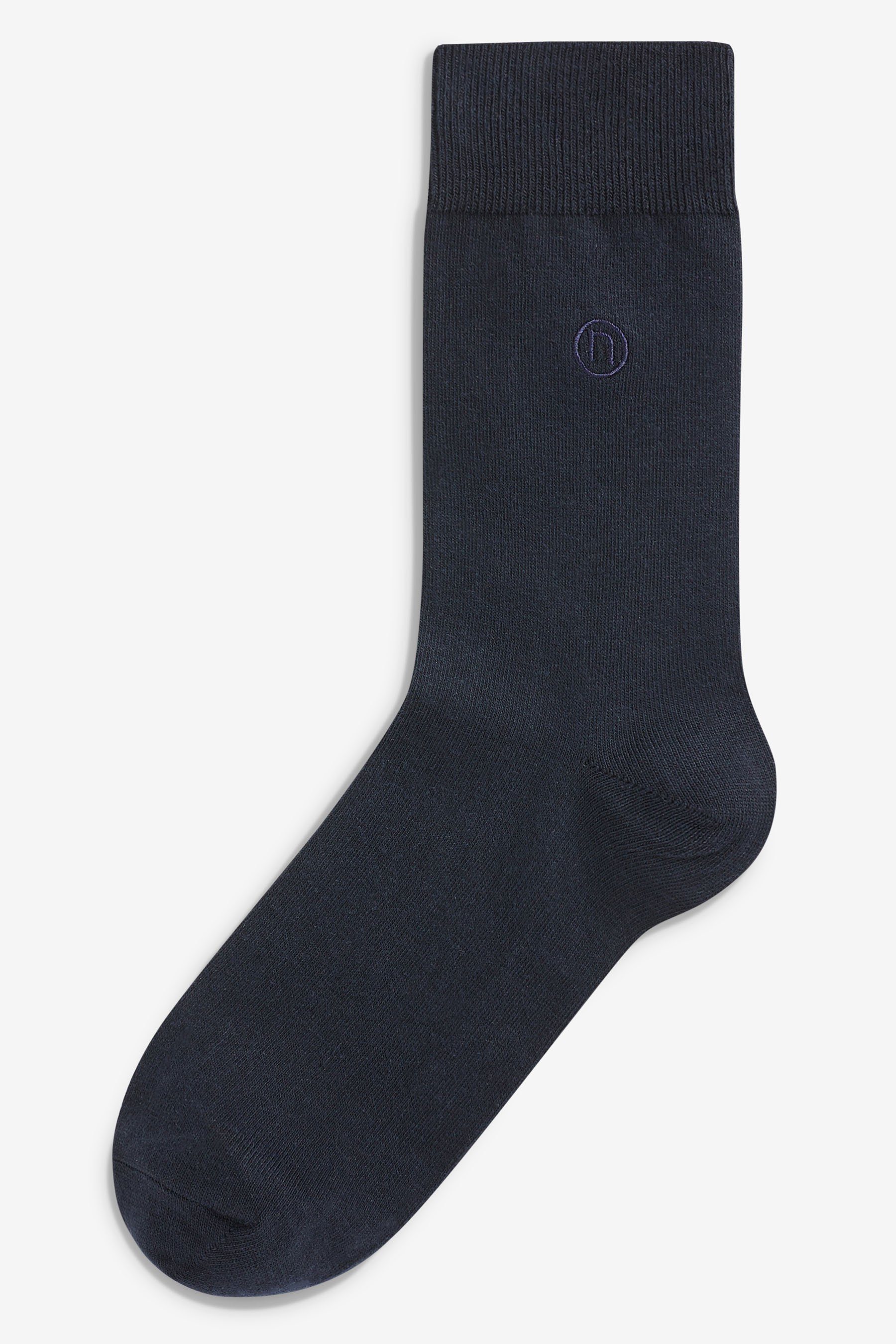 Logo Blue (5-Paar) Herrensocken, Kurzsocken Navy 5er-Pack Next Bestickte