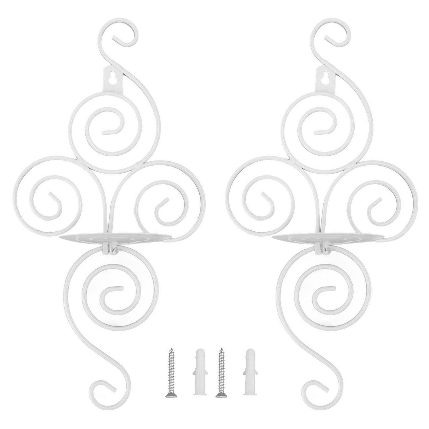 LuxusKollektion Wandkerzenhalter Wandkerzenhalter faltbar weiß (1 St)
